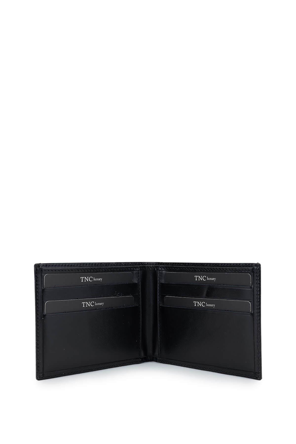 Tamer Tanca Erkek Hakiki Deri Siyah Deri Set Kutusu