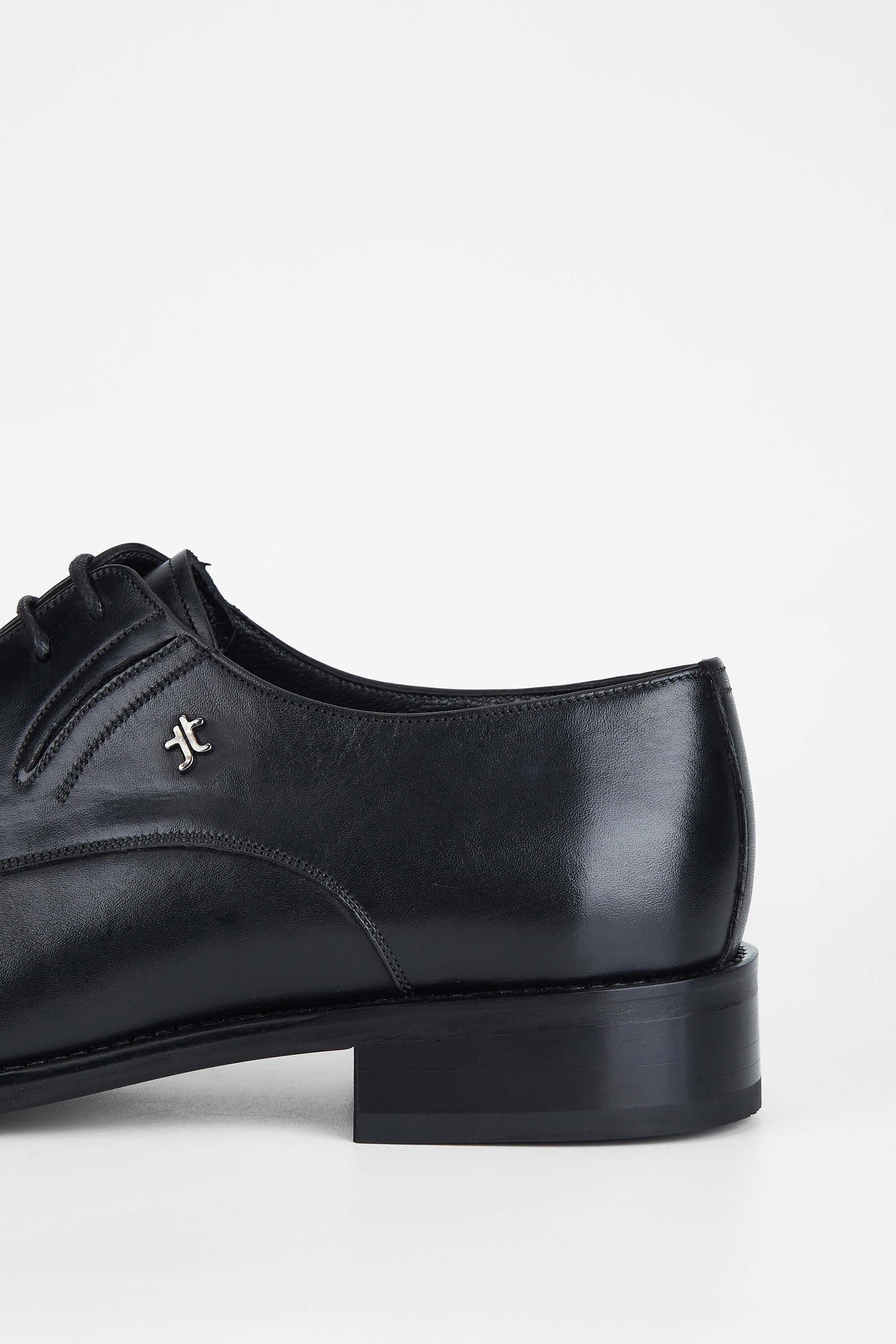 Tamer Tanca Erkek Hakiki Deri Siyah Deri Klasik Ayakkabı