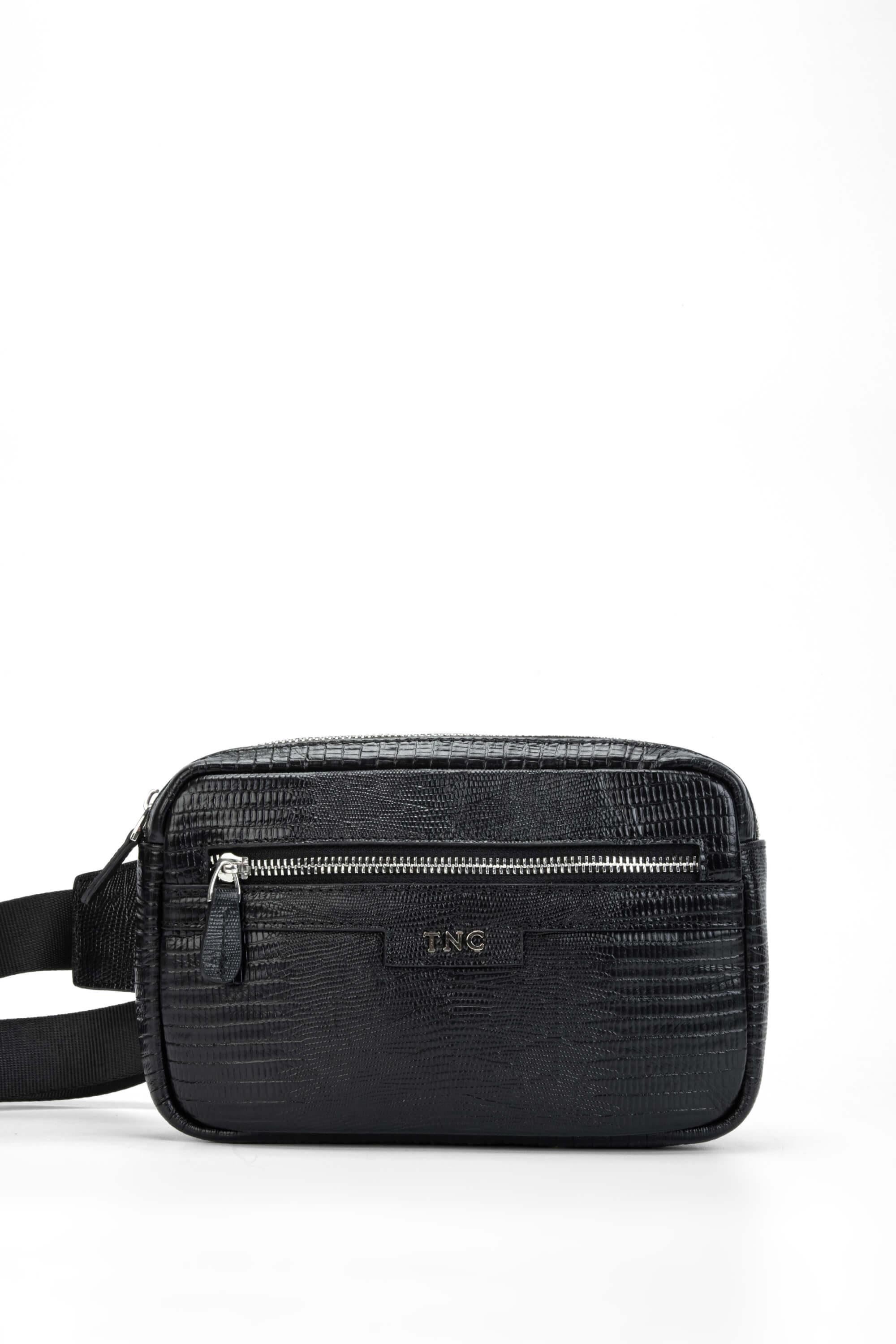 Tamer Tanca Erkek Hakiki Deri Siyah El Çantası