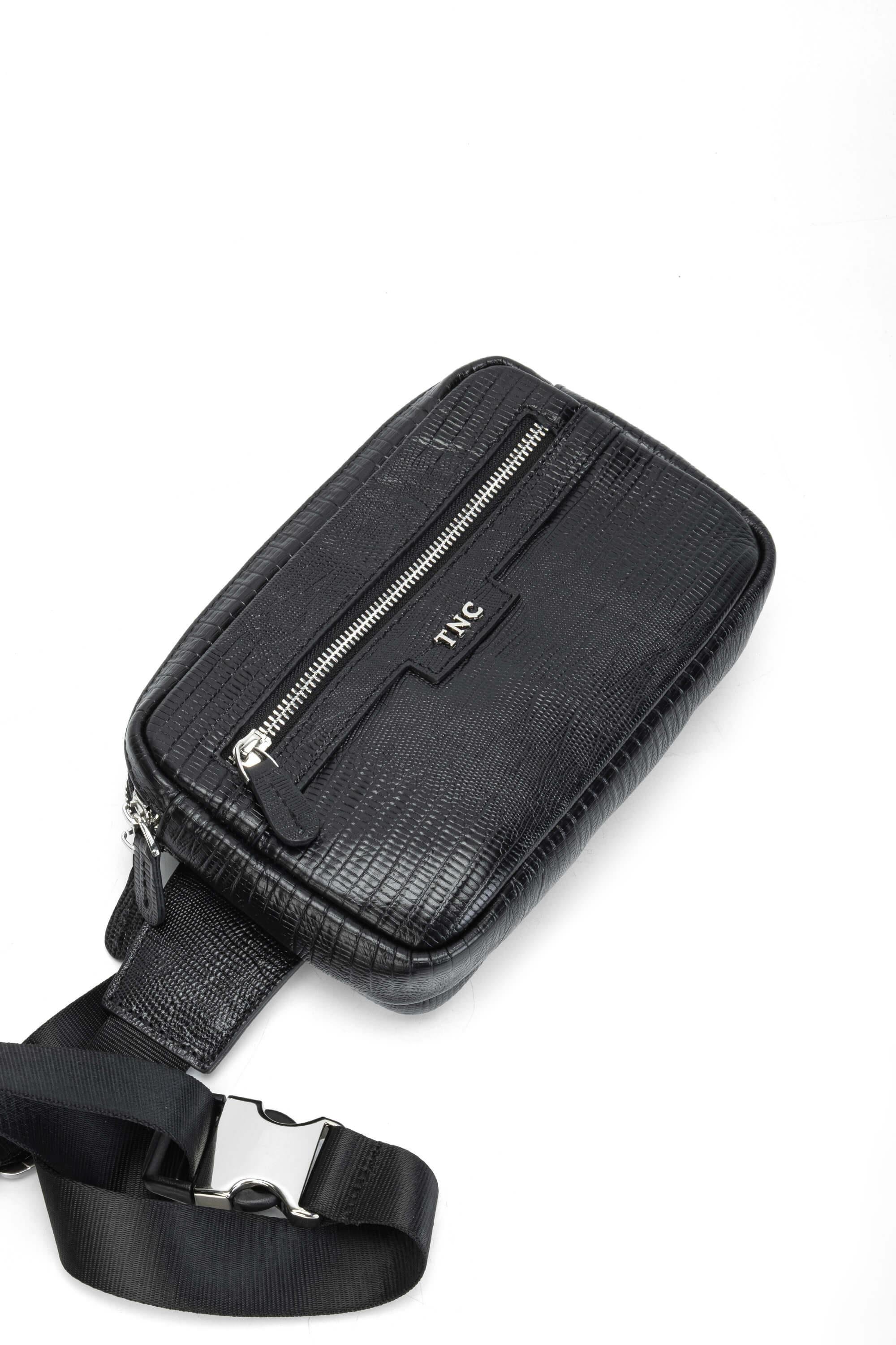 Tamer Tanca Erkek Hakiki Deri Siyah El Çantası