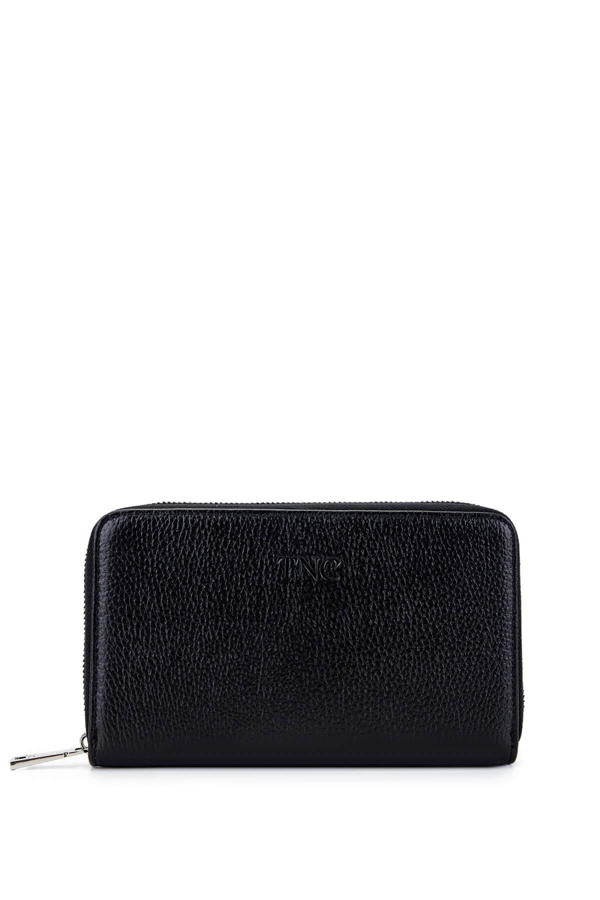 Tamer Tanca Erkek Hakiki Deri Siyah Floter El Çantası