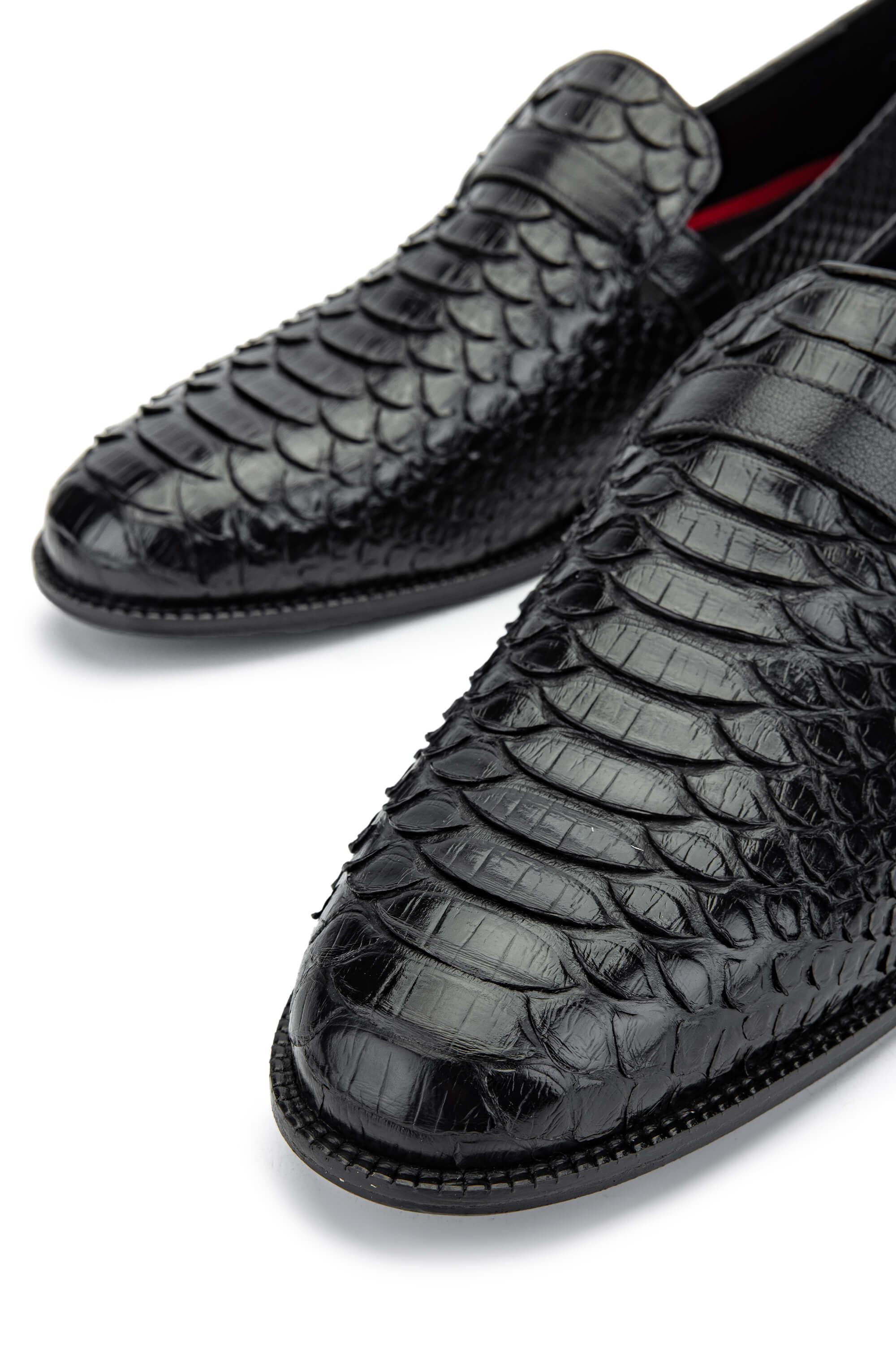 Tamer Tanca Erkek Hakiki Deri Siyah Klasik Ayakkabı