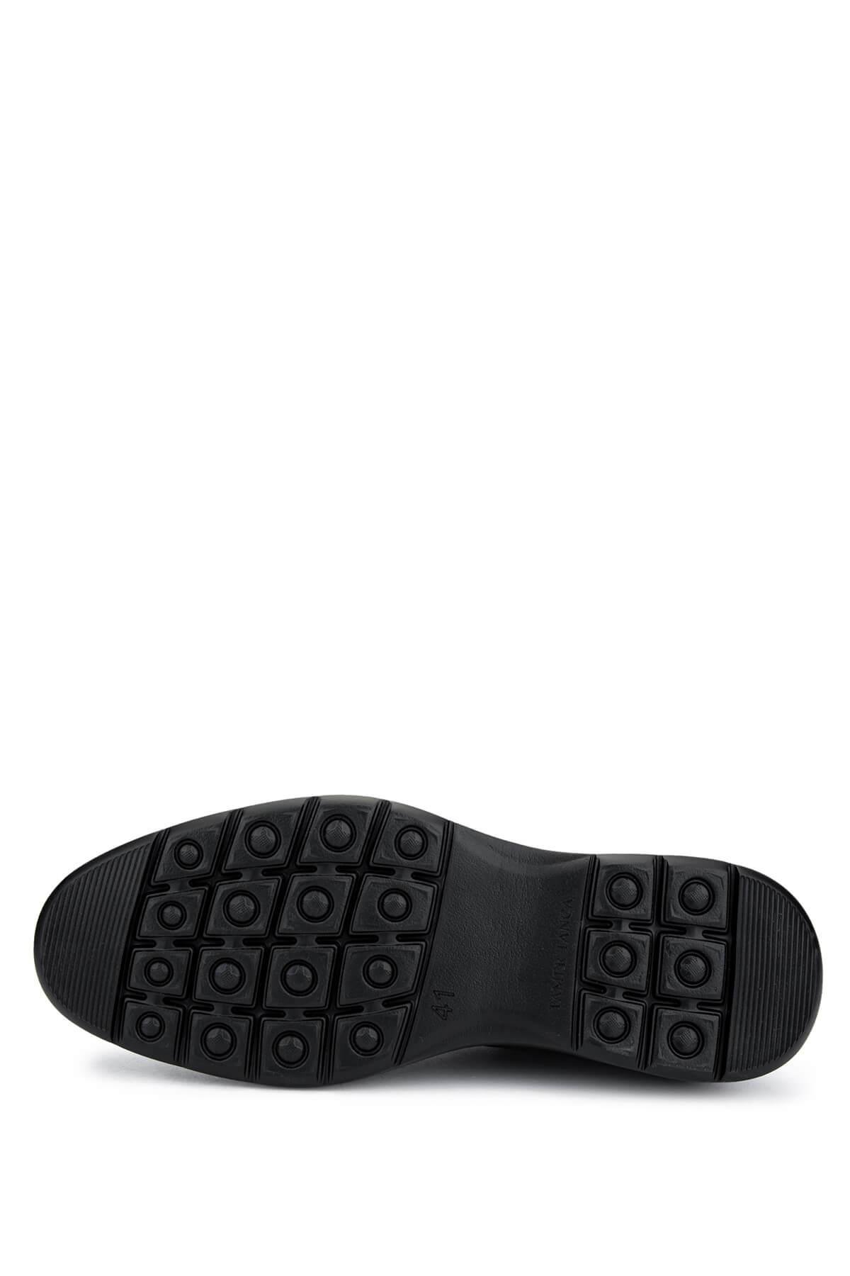 Tamer Tanca Erkek Hakiki Deri Siyah Klasik Ayakkabı