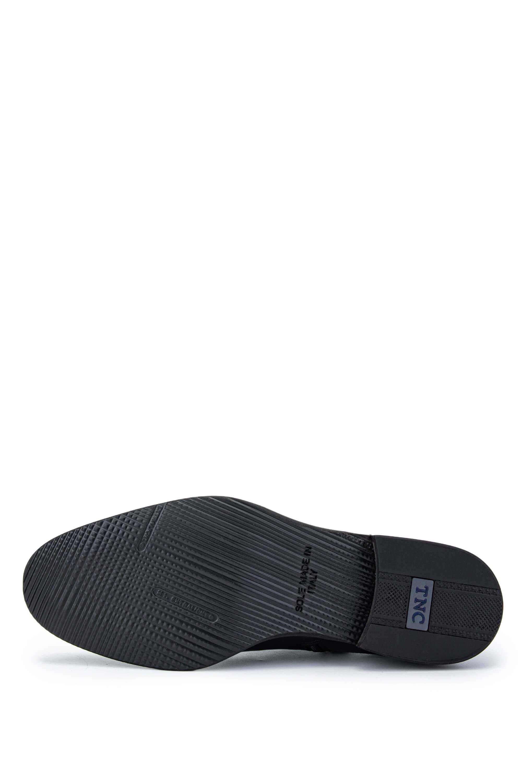 Tamer Tanca Erkek Hakiki Deri Siyah Klasik Bot