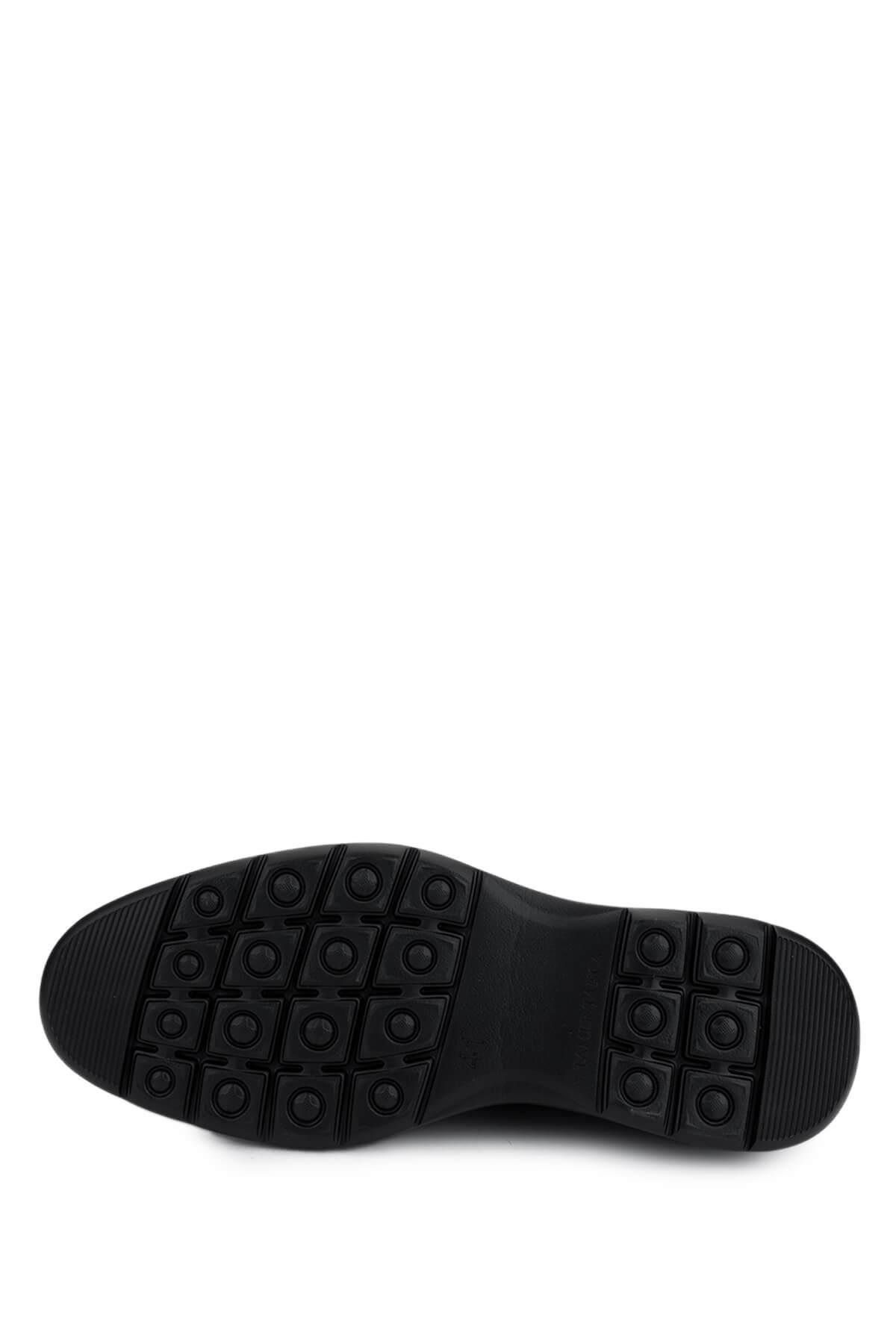 Tamer Tanca Erkek Hakiki Deri Siyah Klasik Ayakkabı