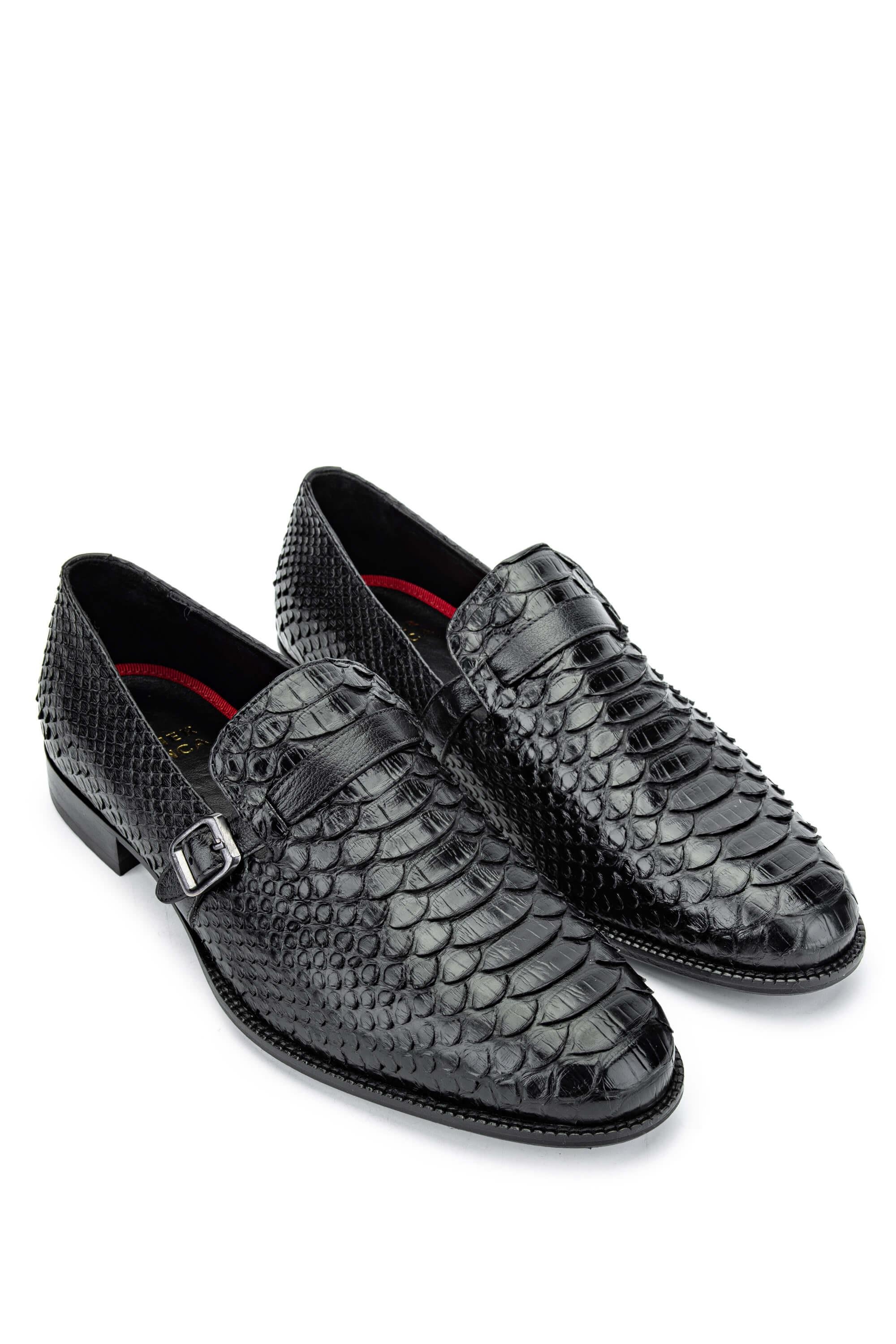 Tamer Tanca Erkek Hakiki Deri Siyah Klasik Ayakkabı