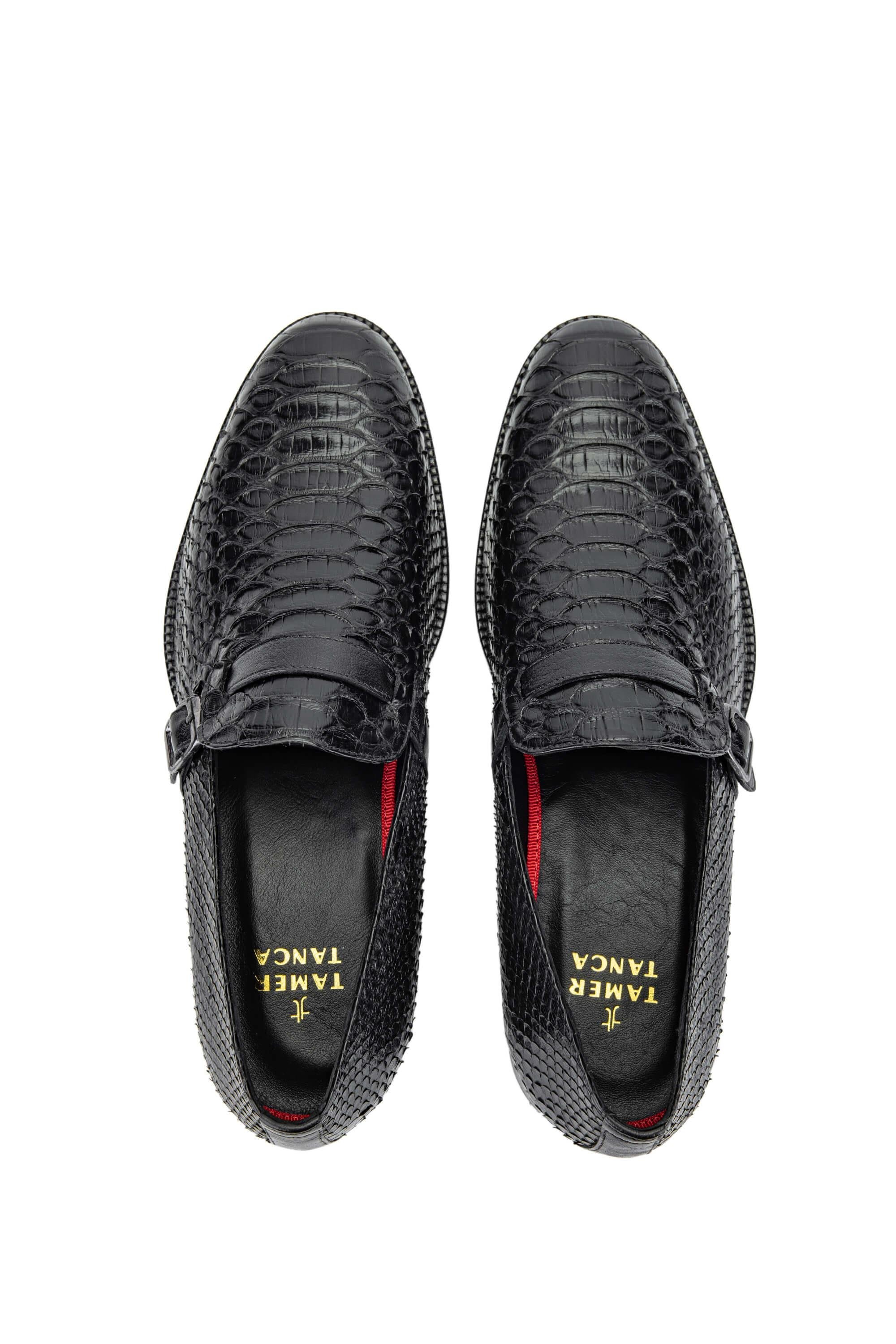 Tamer Tanca Erkek Hakiki Deri Siyah Klasik Ayakkabı