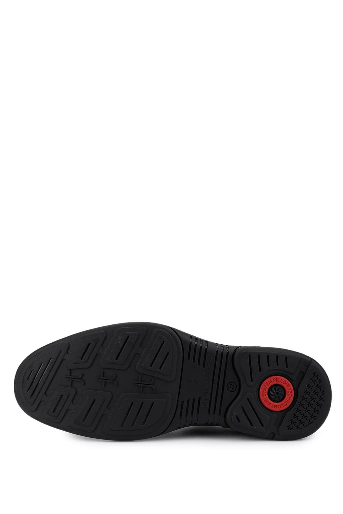 Tamer Tanca Erkek Hakiki Deri Siyah Klasik Ayakkabı