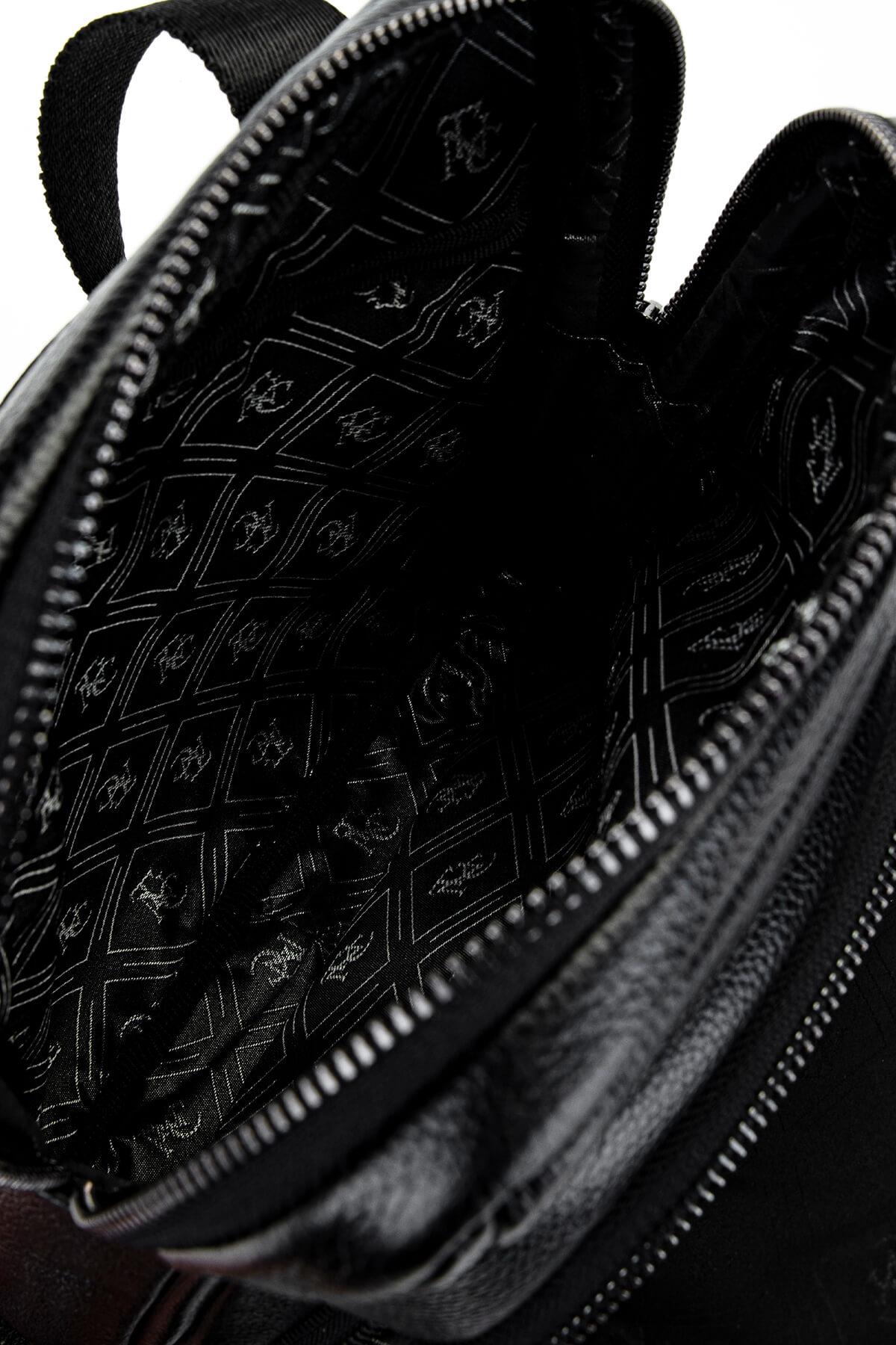 Tamer Tanca Erkek Hakiki Deri Siyah Postacı Çanta