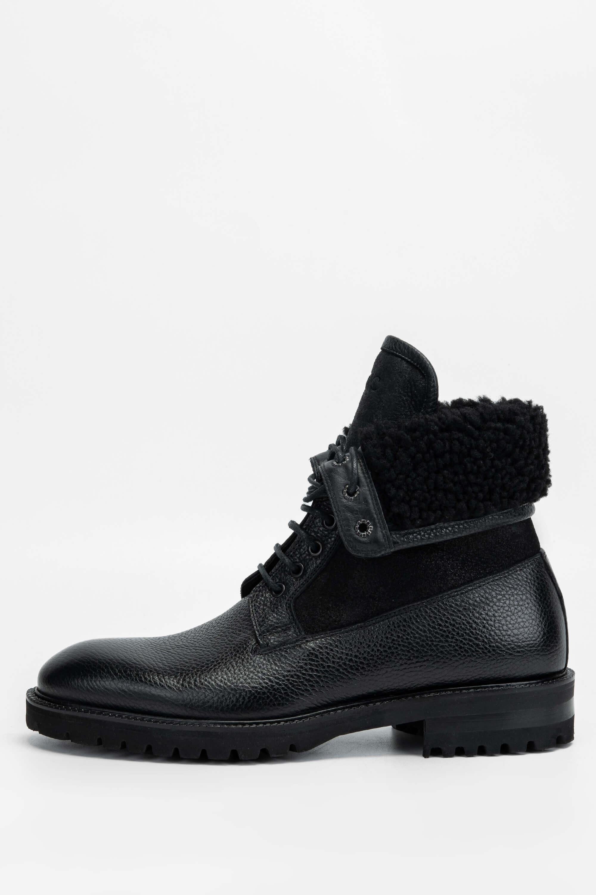 Tamer Tanca Erkek Hakiki Deri Siyah POSTAL Bot