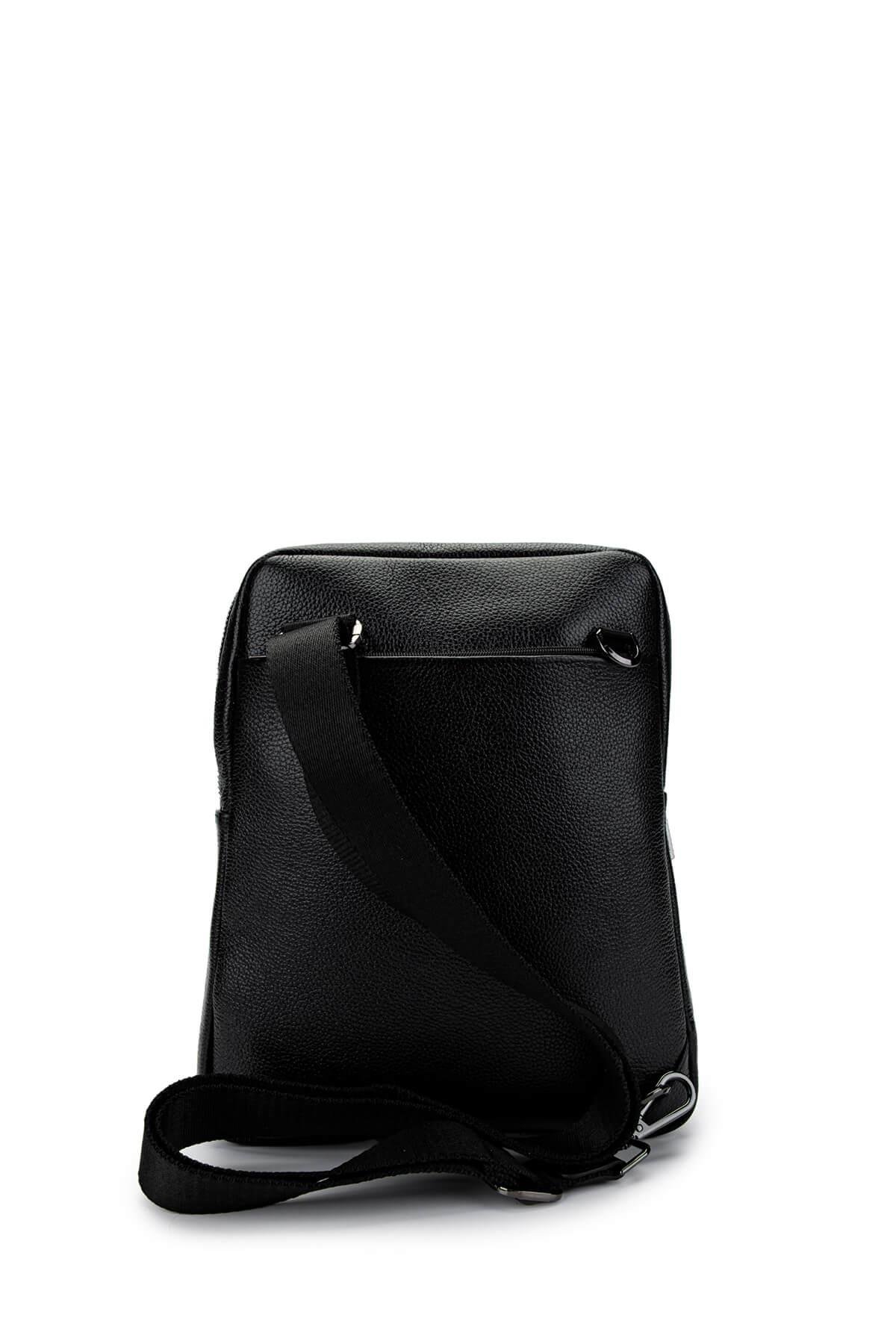 Tamer Tanca Erkek Hakiki Deri Siyah Postacı Çanta