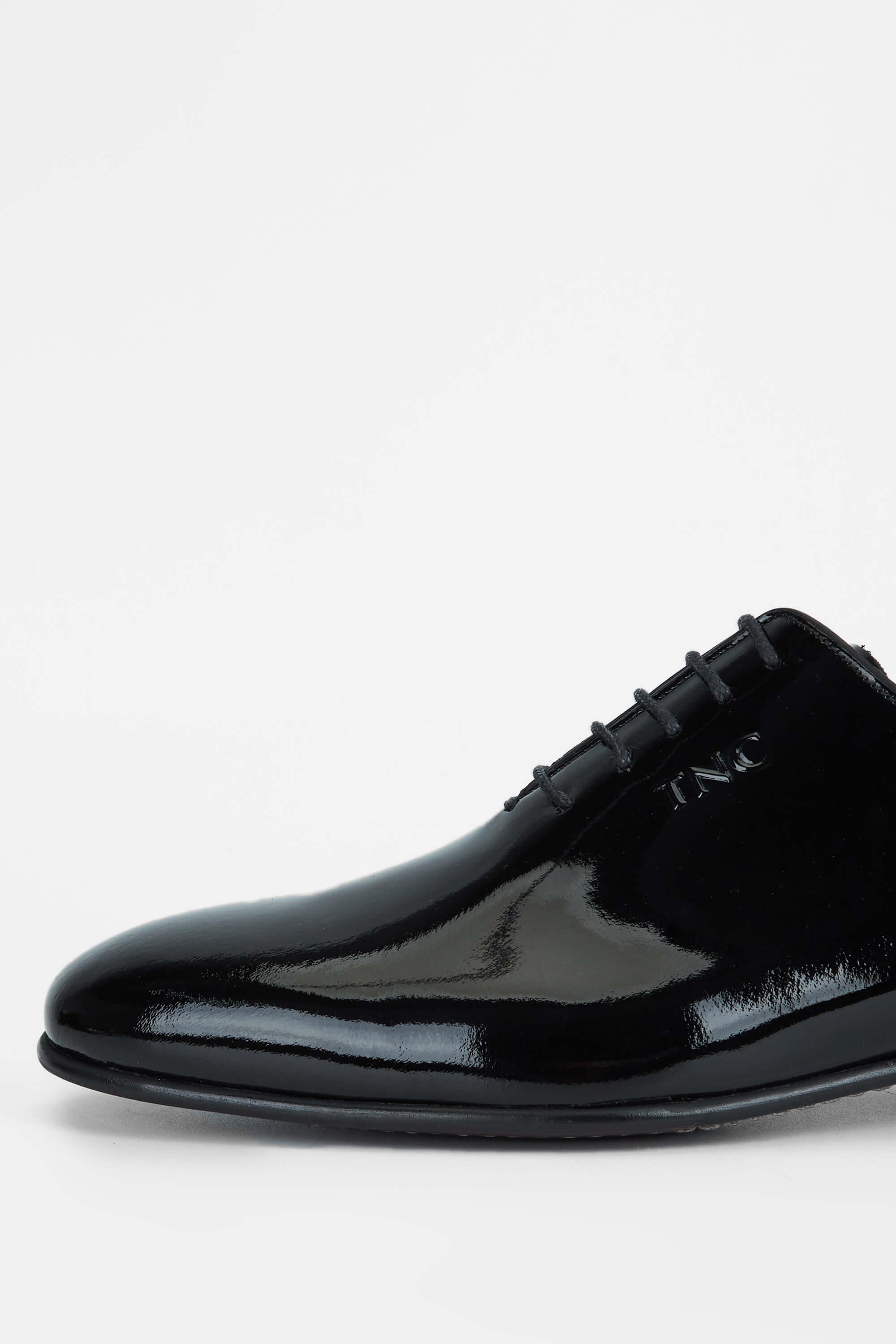 Tamer Tanca Erkek Hakiki Deri Siyah Rugan Klasik Ayakkabı