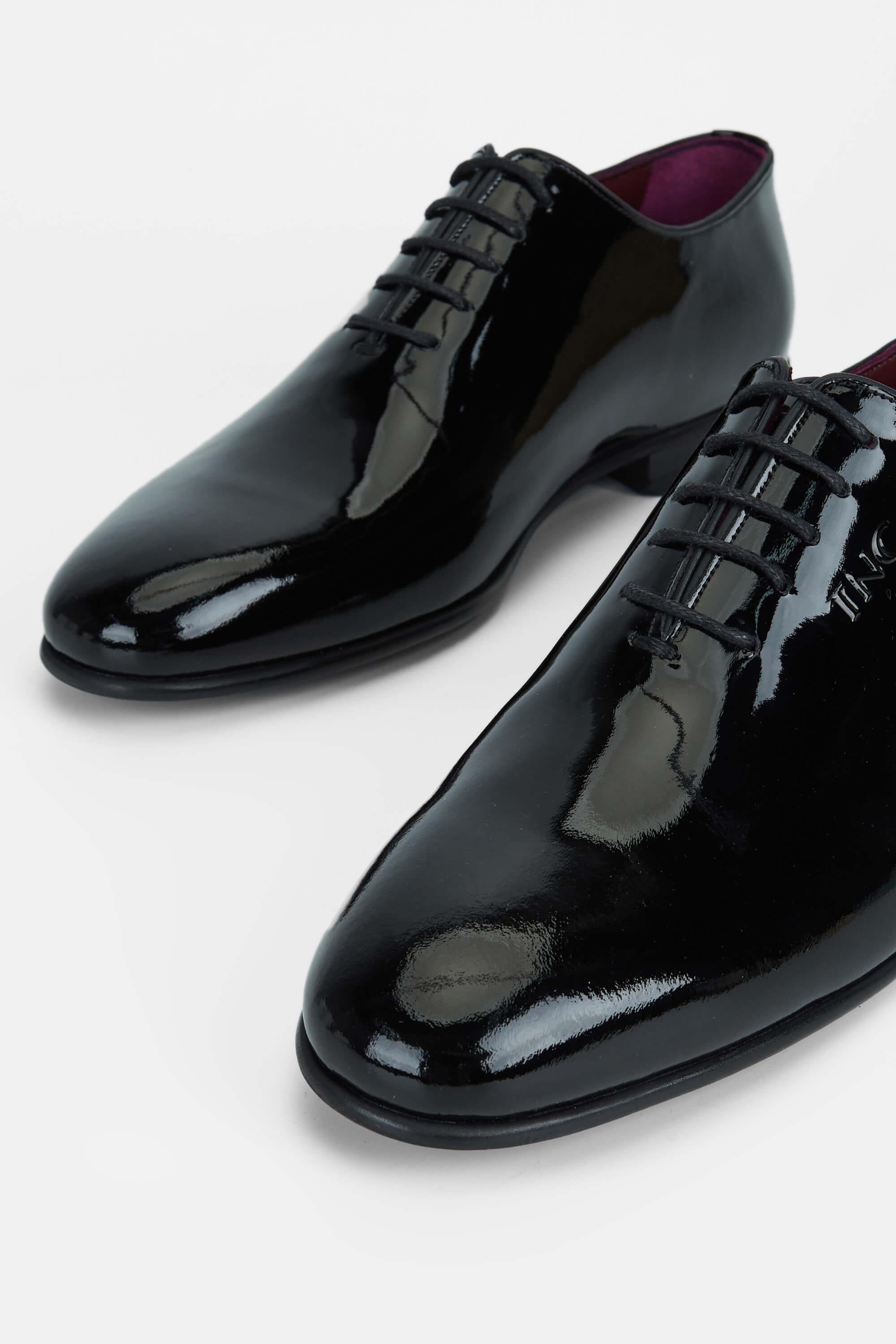 Tamer Tanca Erkek Hakiki Deri Siyah Rugan Klasik Ayakkabı