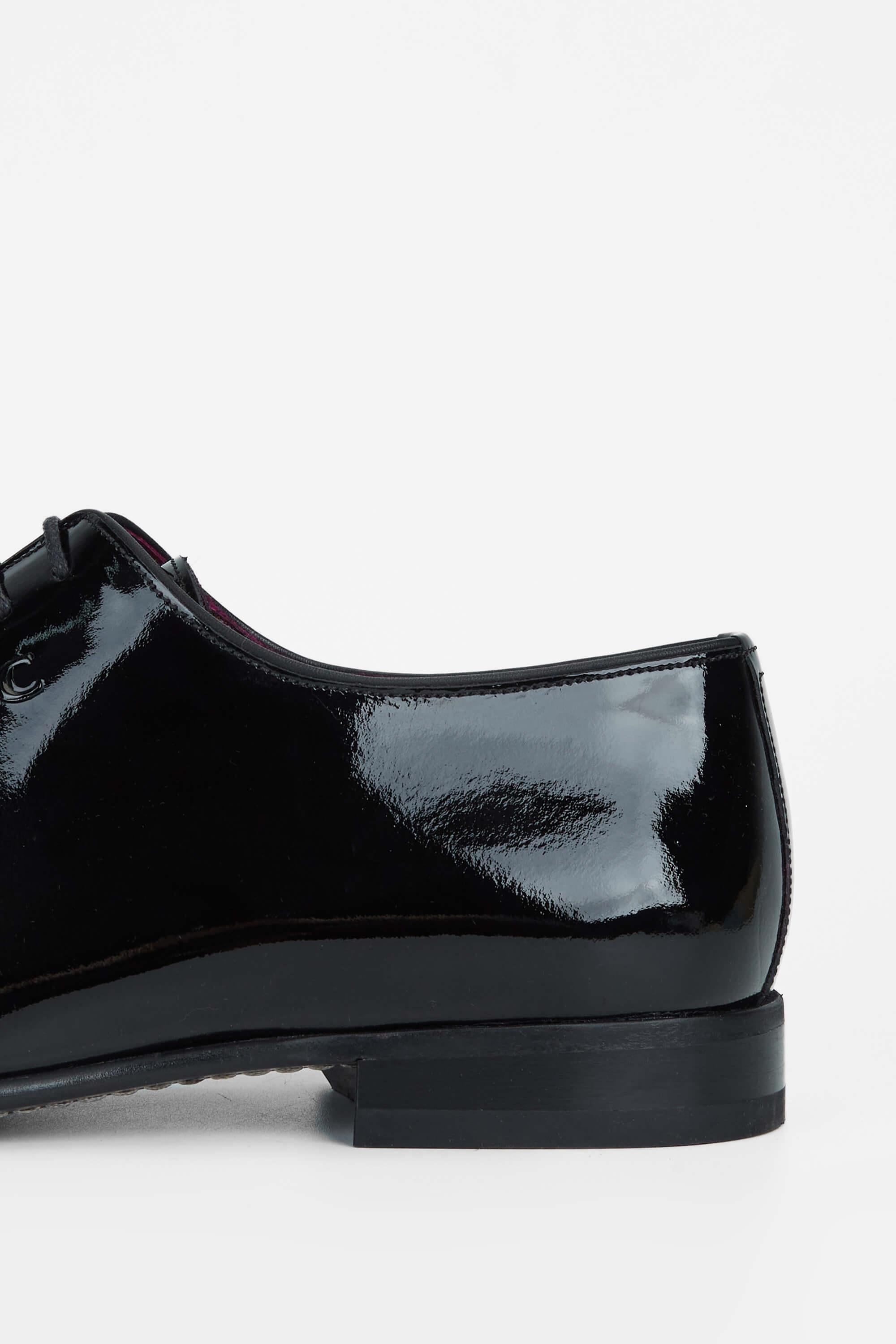 Tamer Tanca Erkek Hakiki Deri Siyah Rugan Klasik Ayakkabı