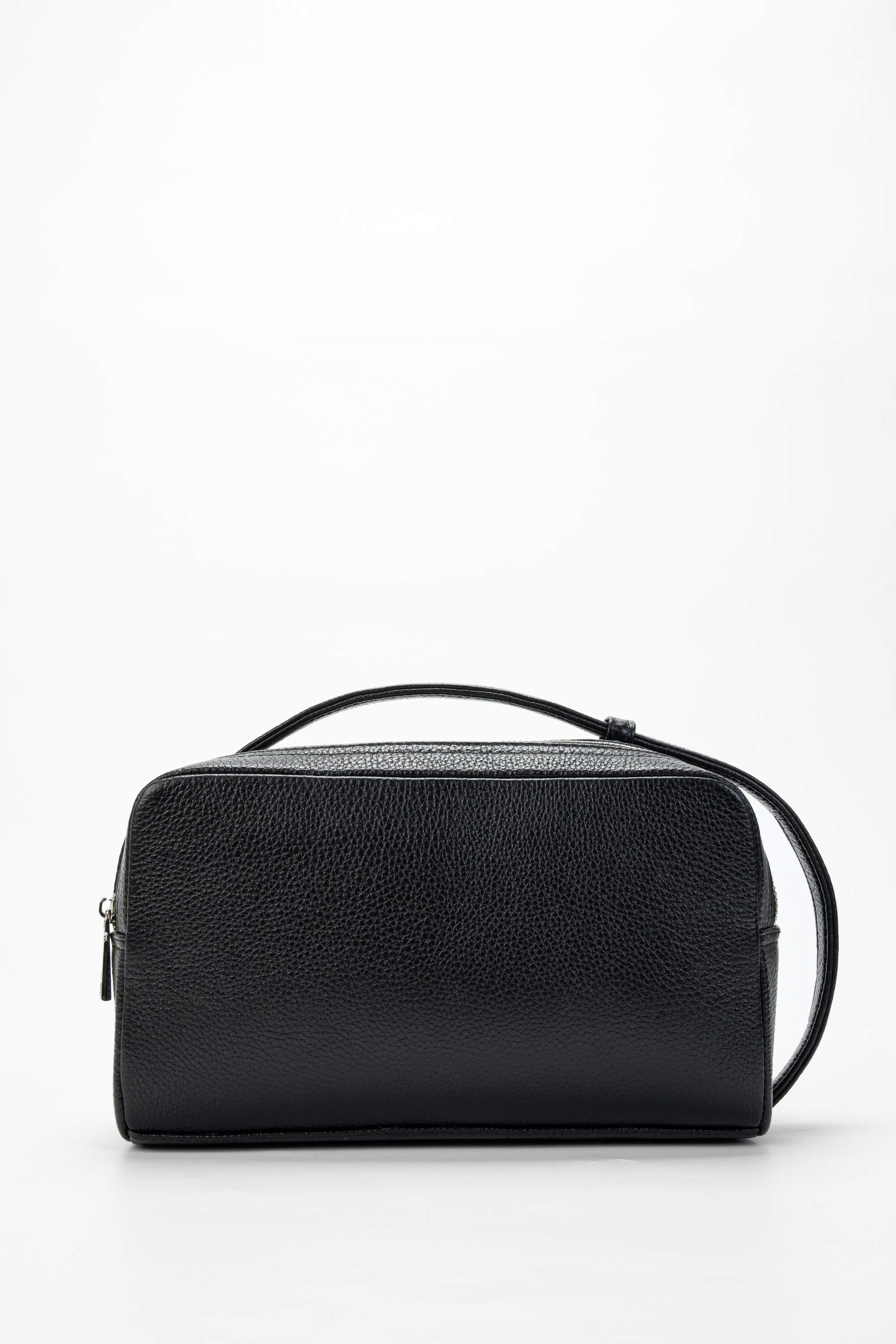 Tamer Tanca Erkek Hakiki Deri Siyah Traş Çantası