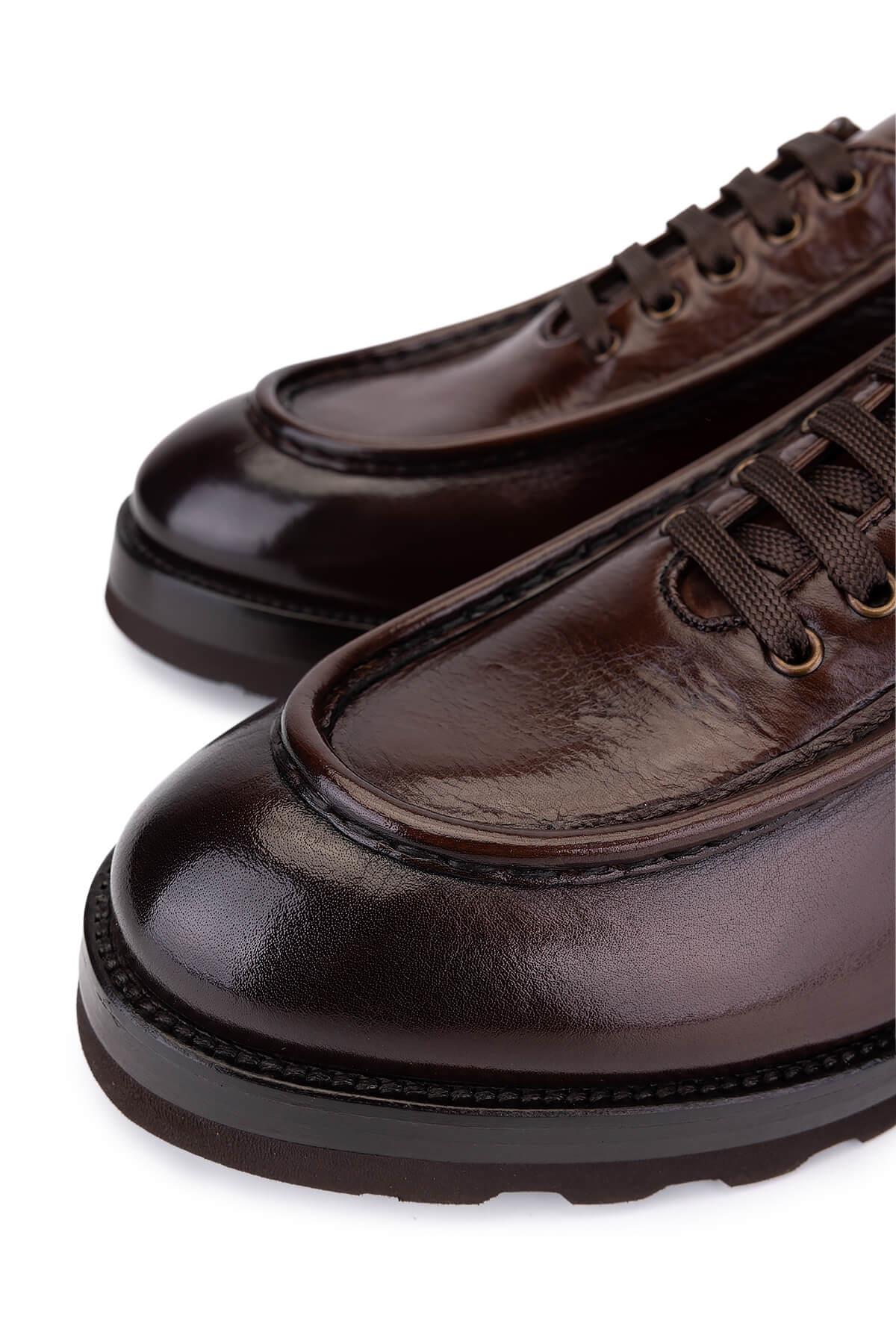 Tamer Tanca Erkek Hakiki Deri Taba Bufalo Casual Ayakkabı