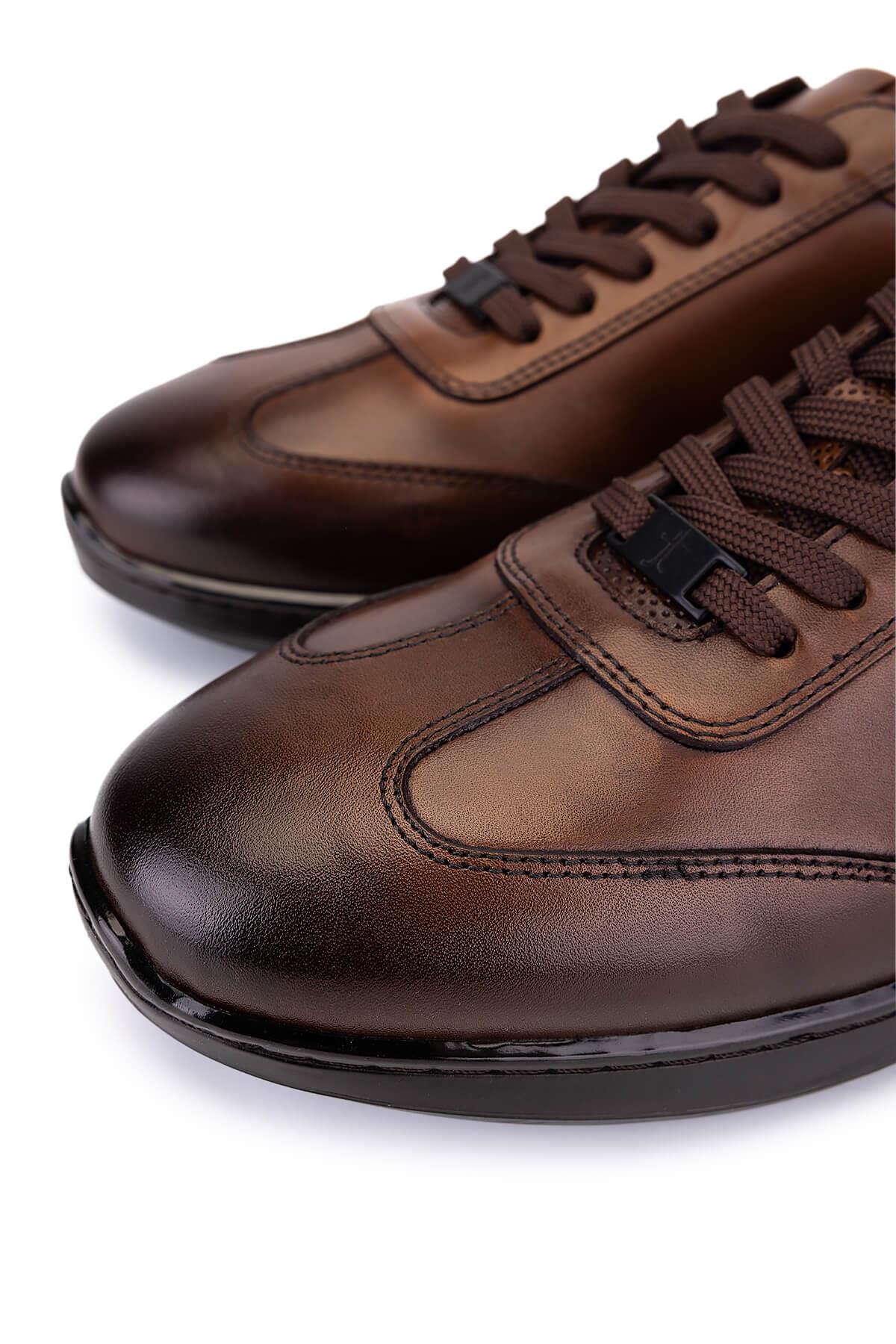 Tamer Tanca Erkek Hakiki Deri Taba Casual Ayakkabı