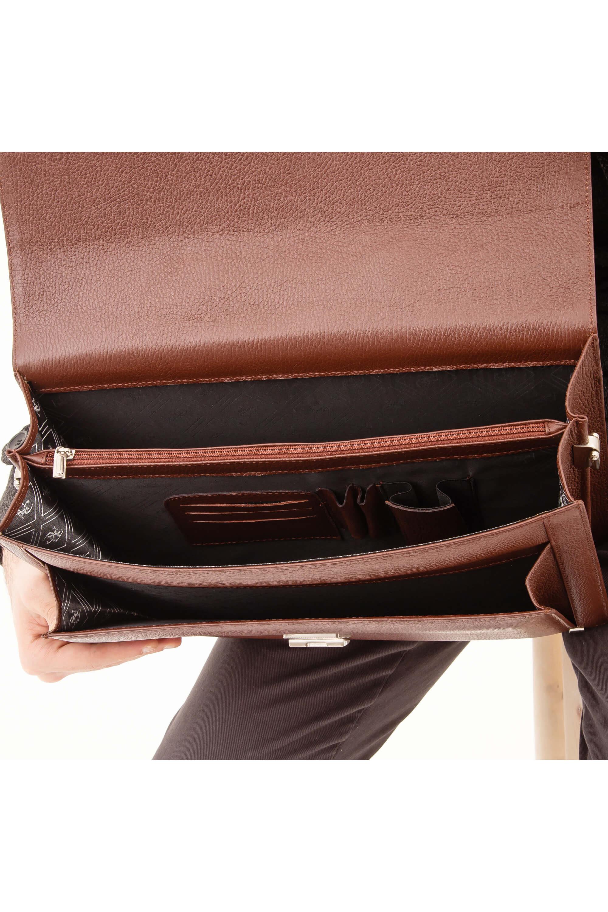 Tamer Tanca Erkek Hakiki Deri Taba Evrak Çantası