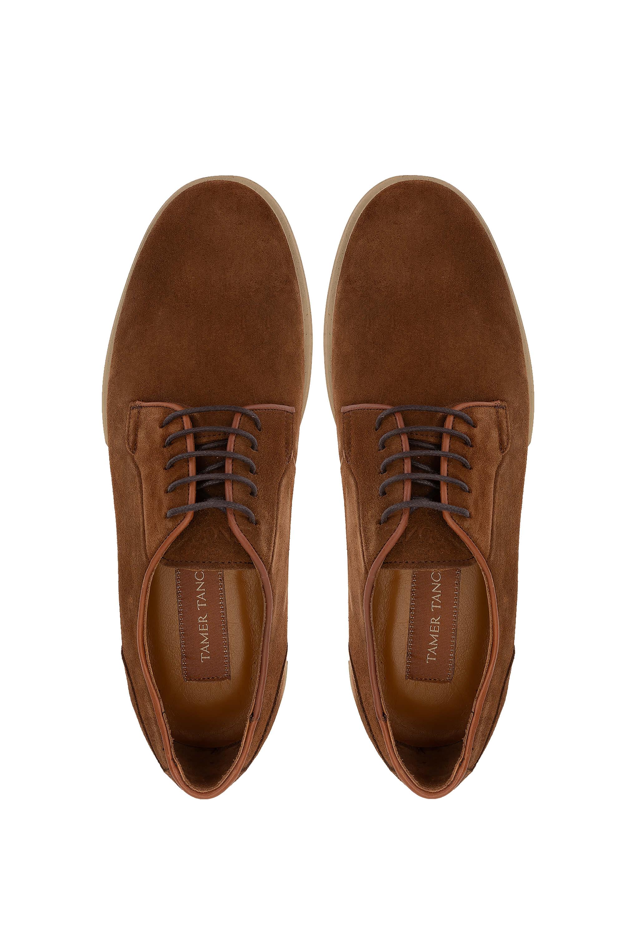 Tamer Tanca Erkek Hakiki Deri Tarçın Casual Ayakkabı
