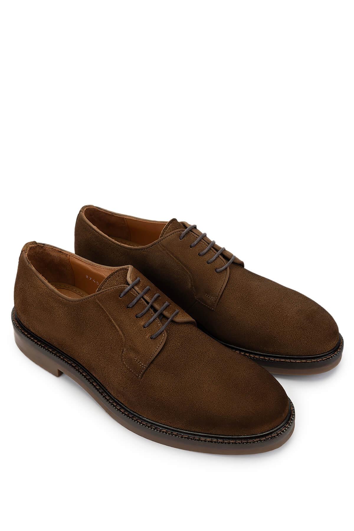 Tamer Tanca Erkek Hakiki Deri Tütün Süet Casual Ayakkabı