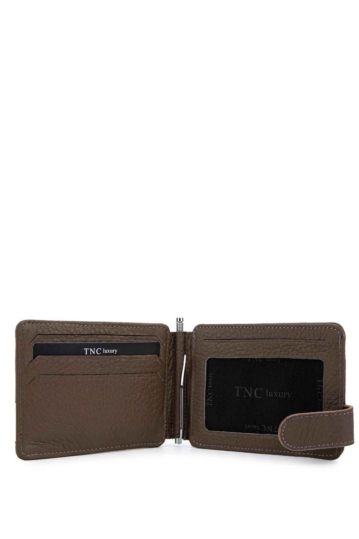 Tamer Tanca Erkek Hakiki Deri Vizon Floter Kartlık