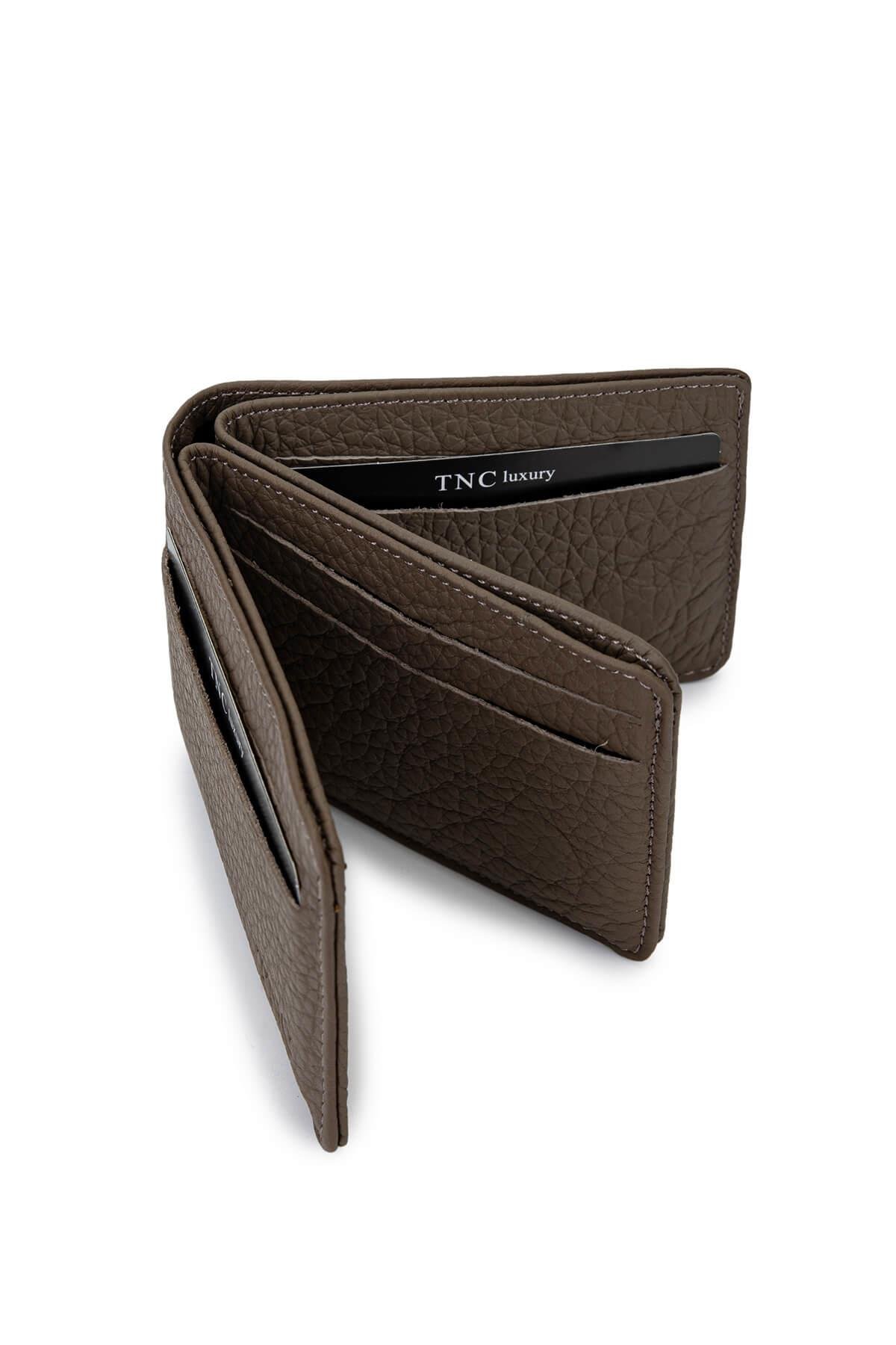 Tamer Tanca Erkek Hakiki Deri Vizon Floter Cüzdan Cuzdan