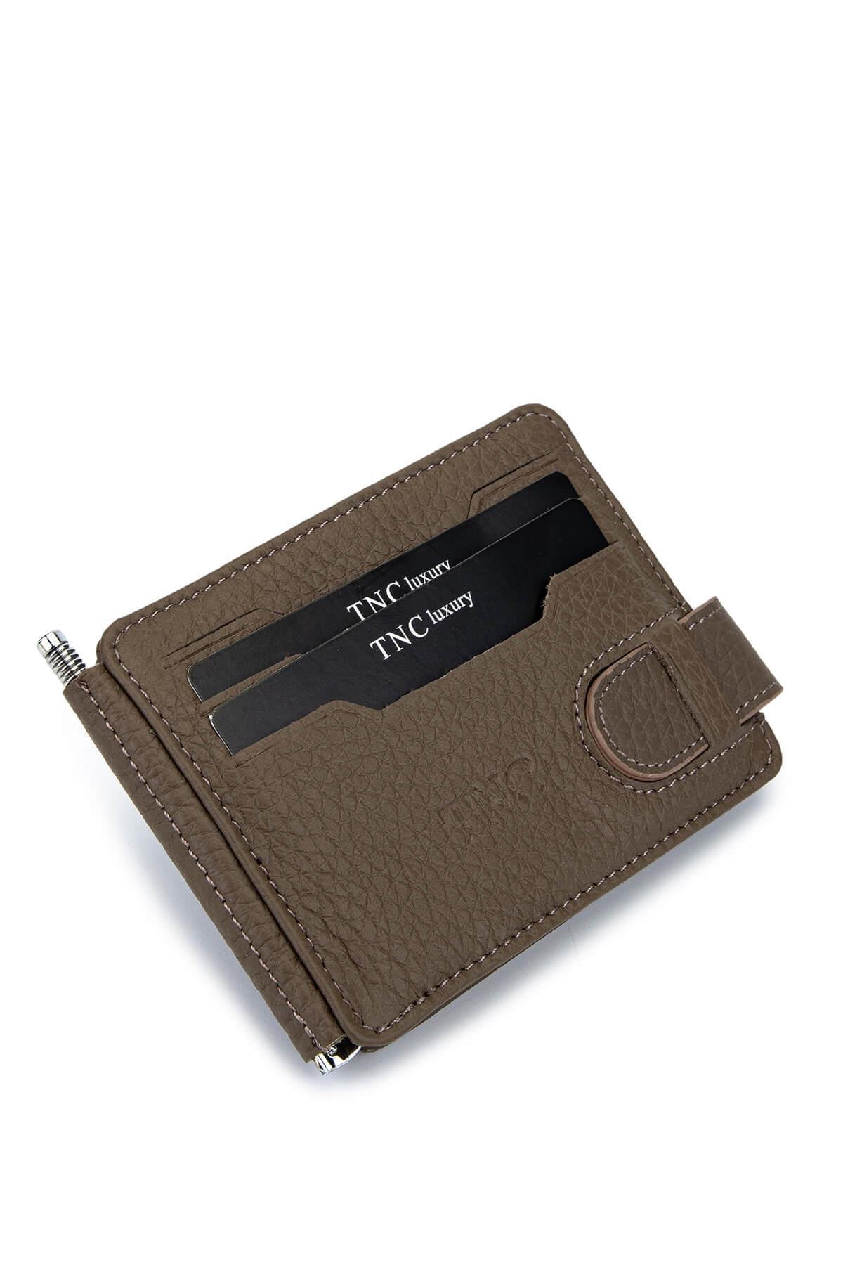 Tamer Tanca Erkek Hakiki Deri Vizon Floter Kartlık