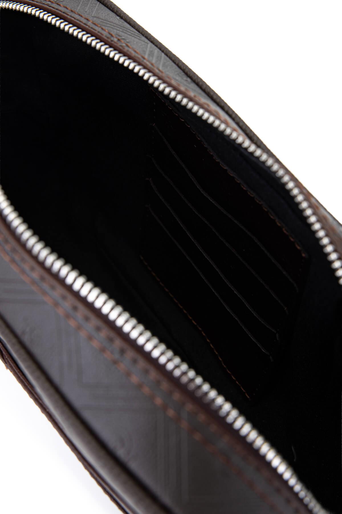 Tamer Tanca Erkek Suni Deri Kahverengi El Çantası