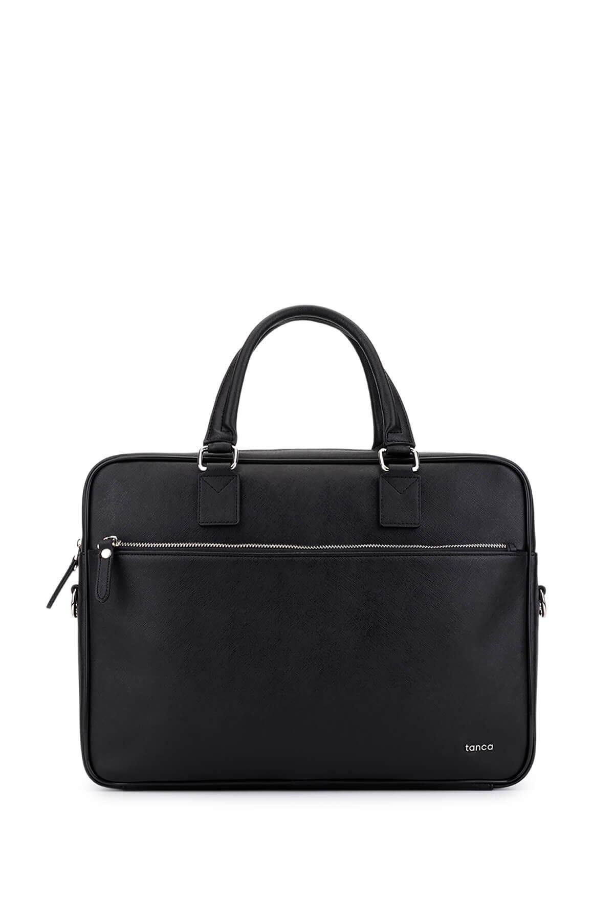 Tamer Tanca Erkek Suni Deri Siyah Evrak Çantası