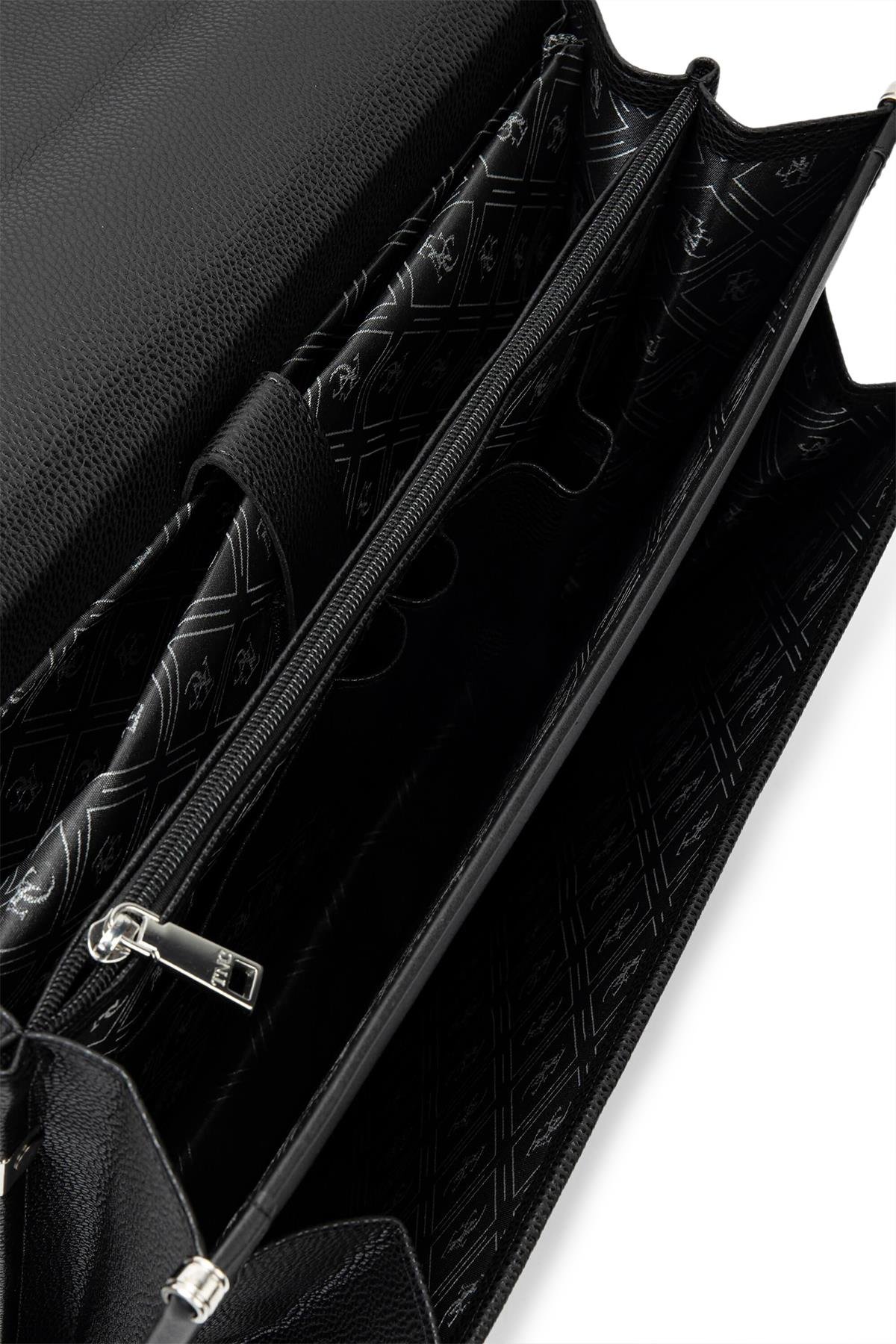 Tamer Tanca Erkek Vegan Siyah Evrak Çantası