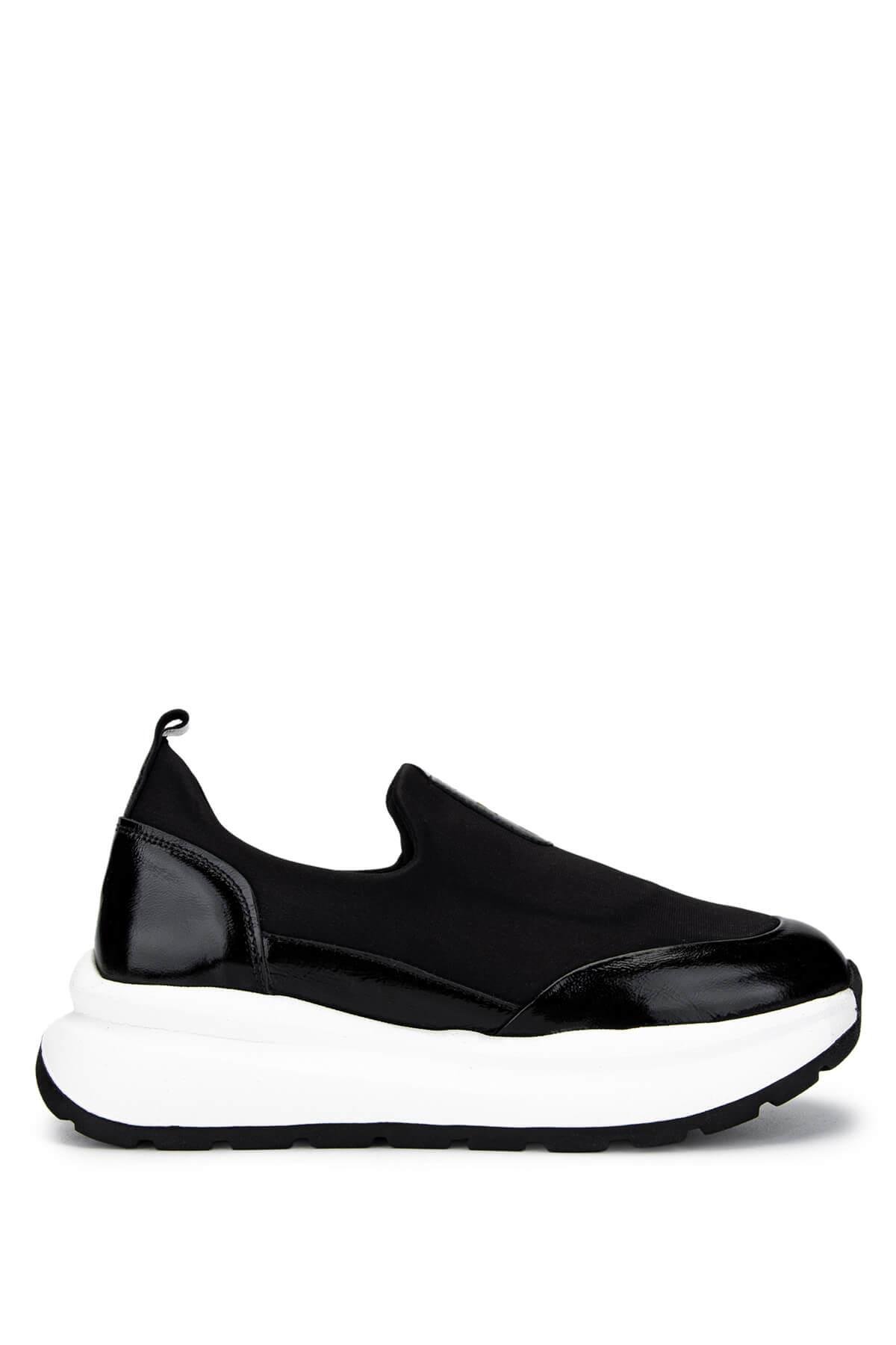 Tamer Tanca Kadın Deri & Tekstil Siyah Sneakers & Spor Ayakkabı
