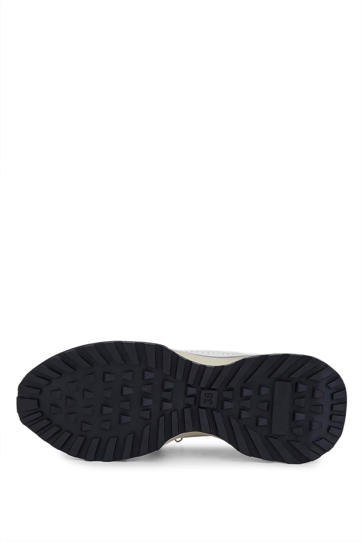 Tamer Tanca Kadın Hakiki Deri Bej Casual Ayakkabı