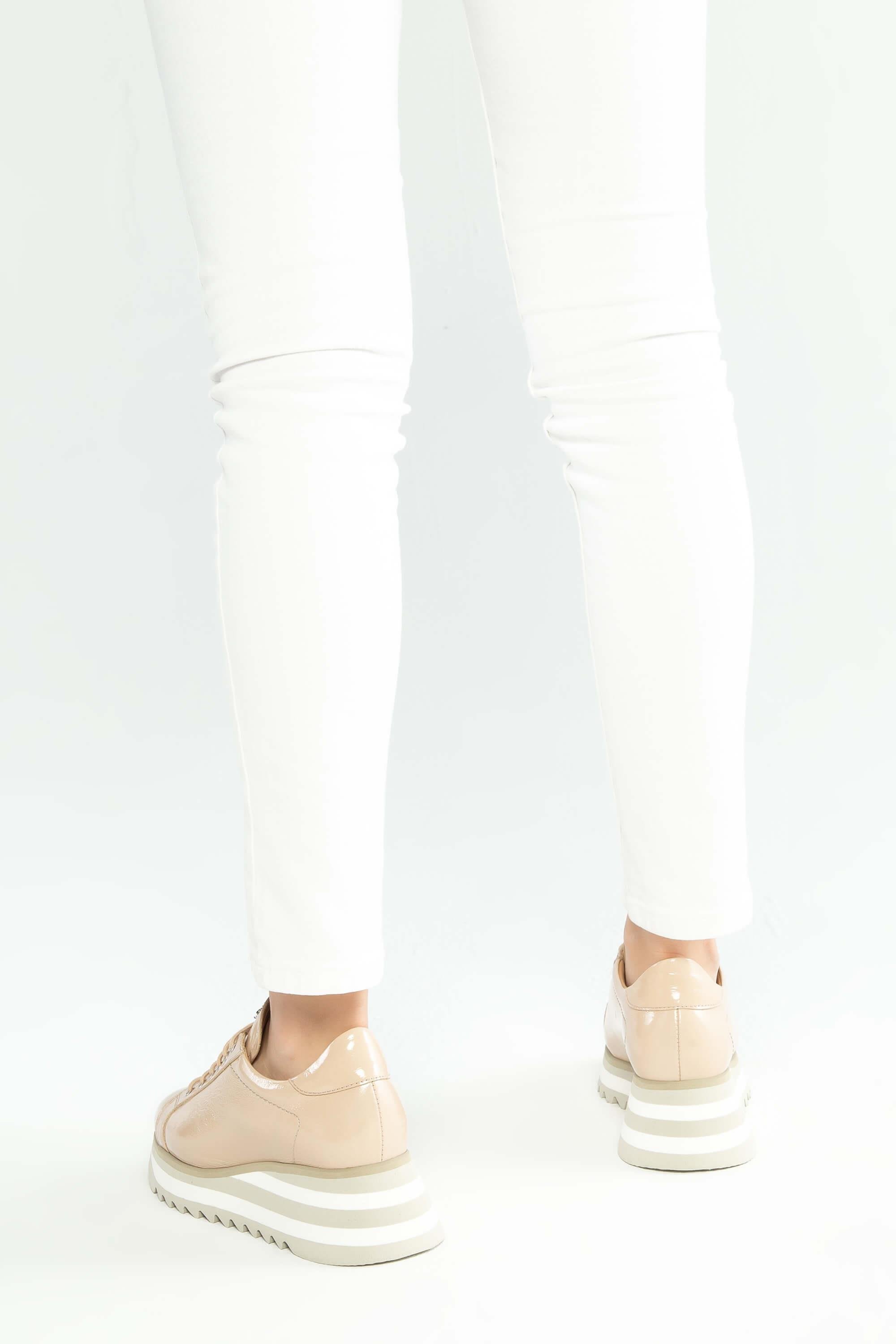 Tamer Tanca Kadın Hakiki Deri Bej Sneakers & Spor Ayakkabı