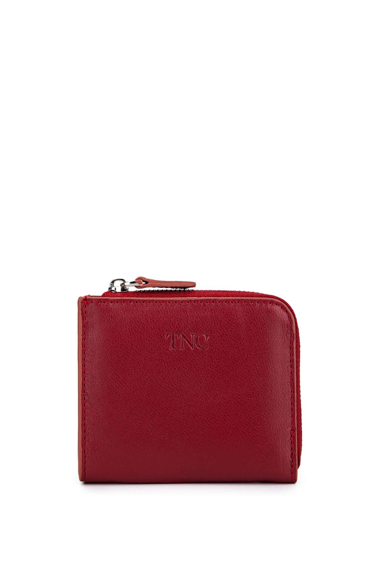 Tamer Tanca Kadın Hakiki Deri Bordo Kartlık