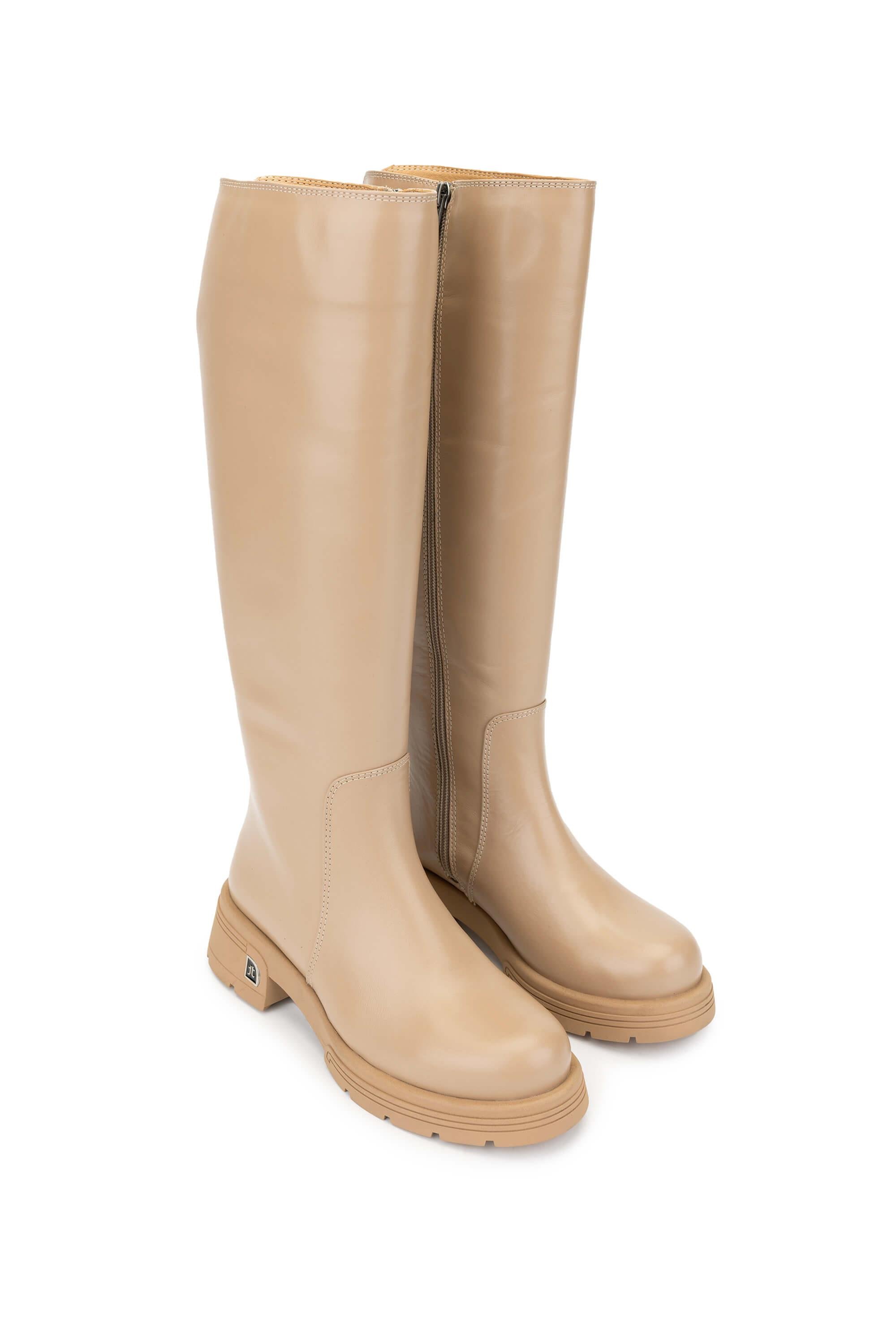 Tamer Tanca Kadın Hakiki Deri Camel Casual Çizme