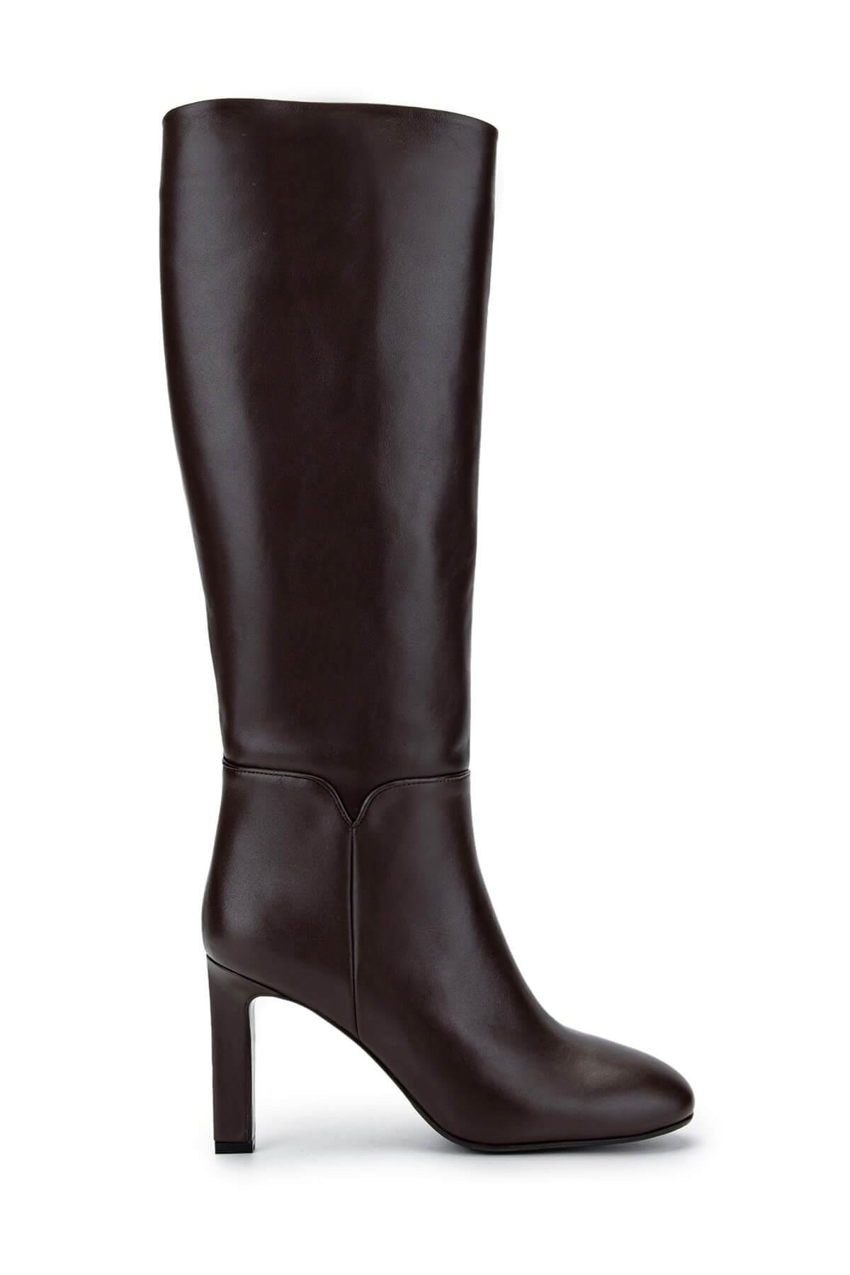 Tamer Tanca Kadın Hakiki Deri Kahverengi Klasik Çizme