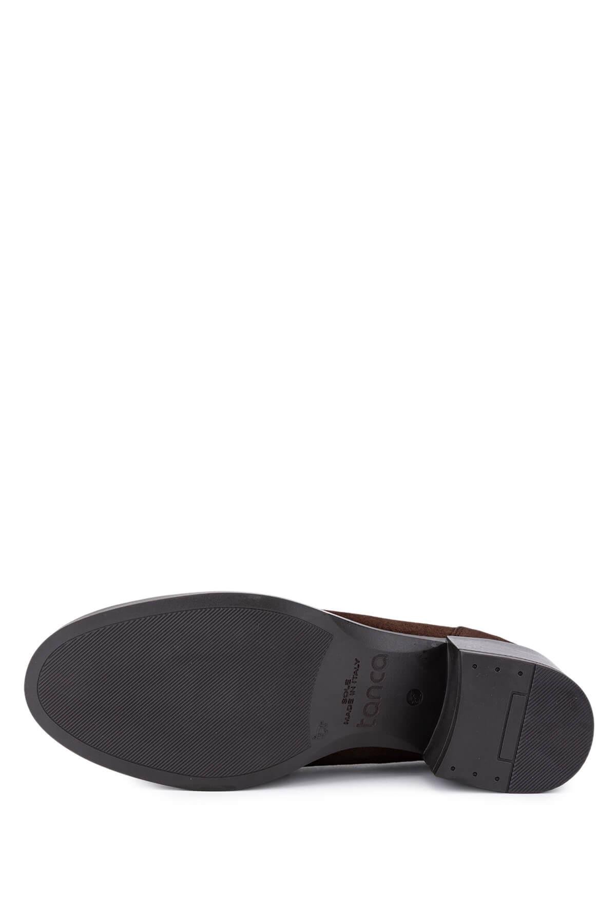 Tamer Tanca Kadın Hakiki Deri Kahverengi Makosen Ayakkabı