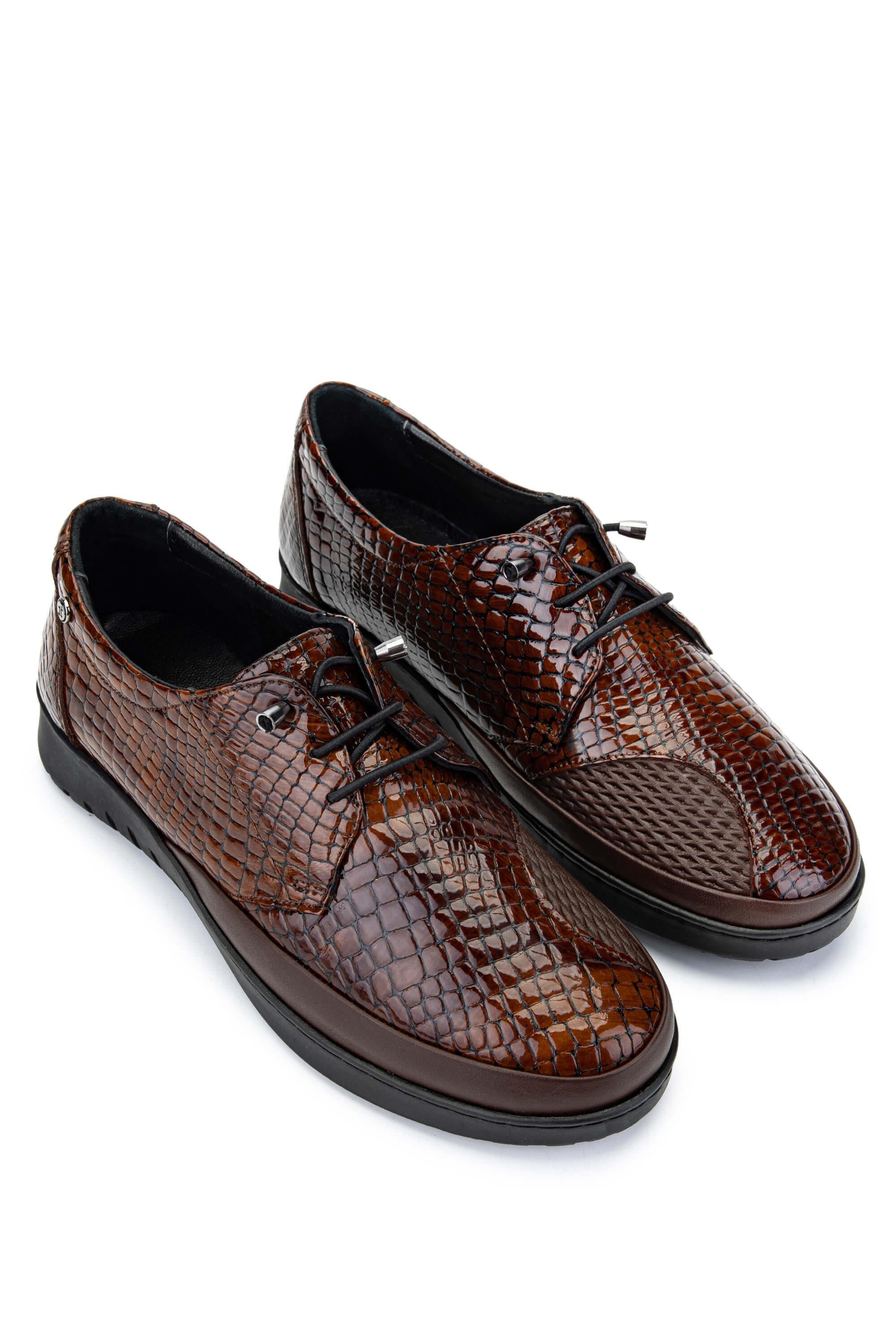 Tamer Tanca Kadın Hakiki Deri Kahverengi Casual Ayakkabı