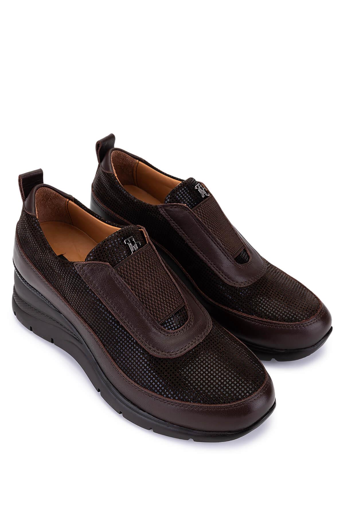 Tamer Tanca Kadın Hakiki Deri Kahverengi Casual Ayakkabı