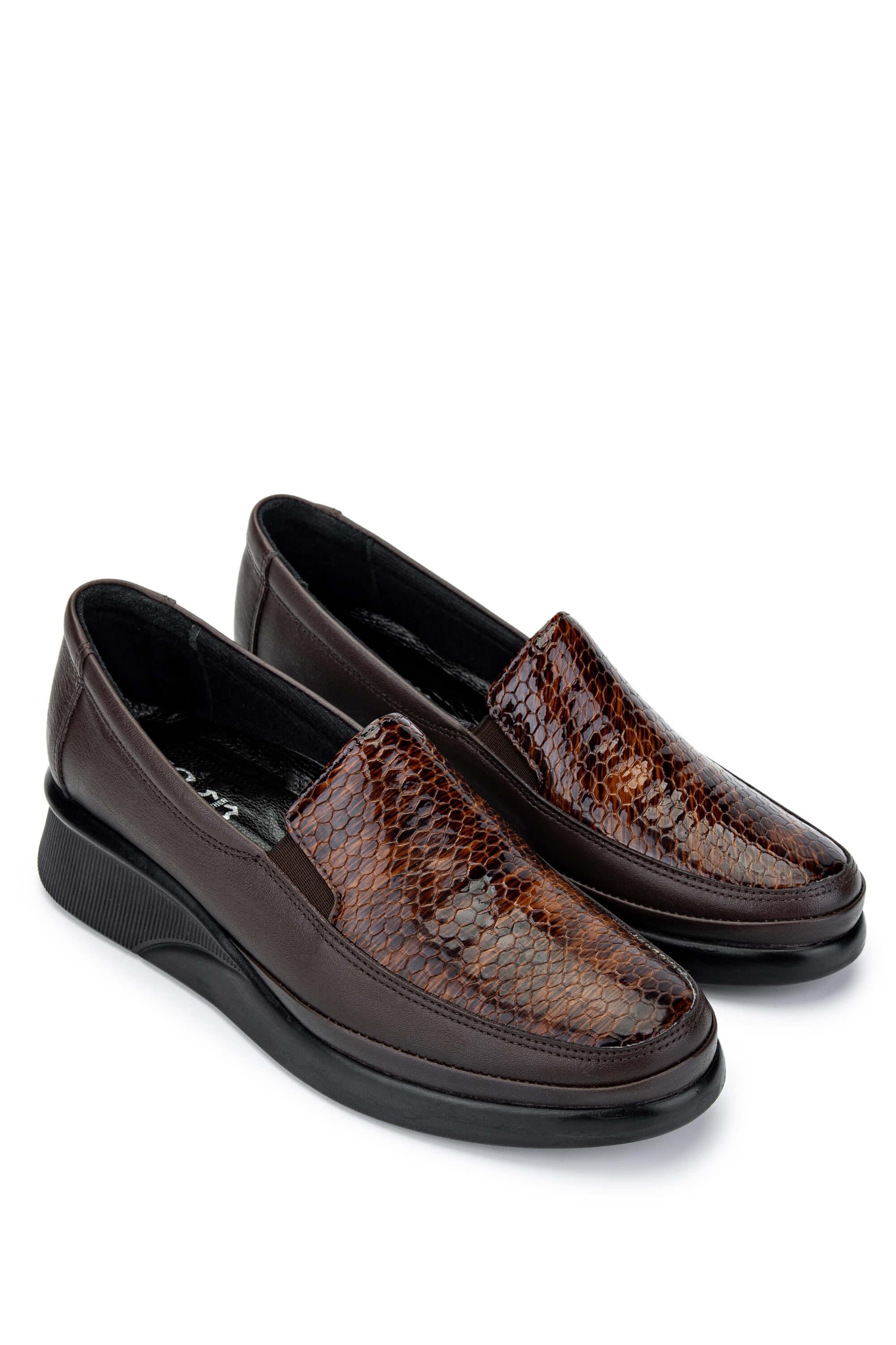 Tamer Tanca Kadın Hakiki Deri Kahverengi Casual Ayakkabı