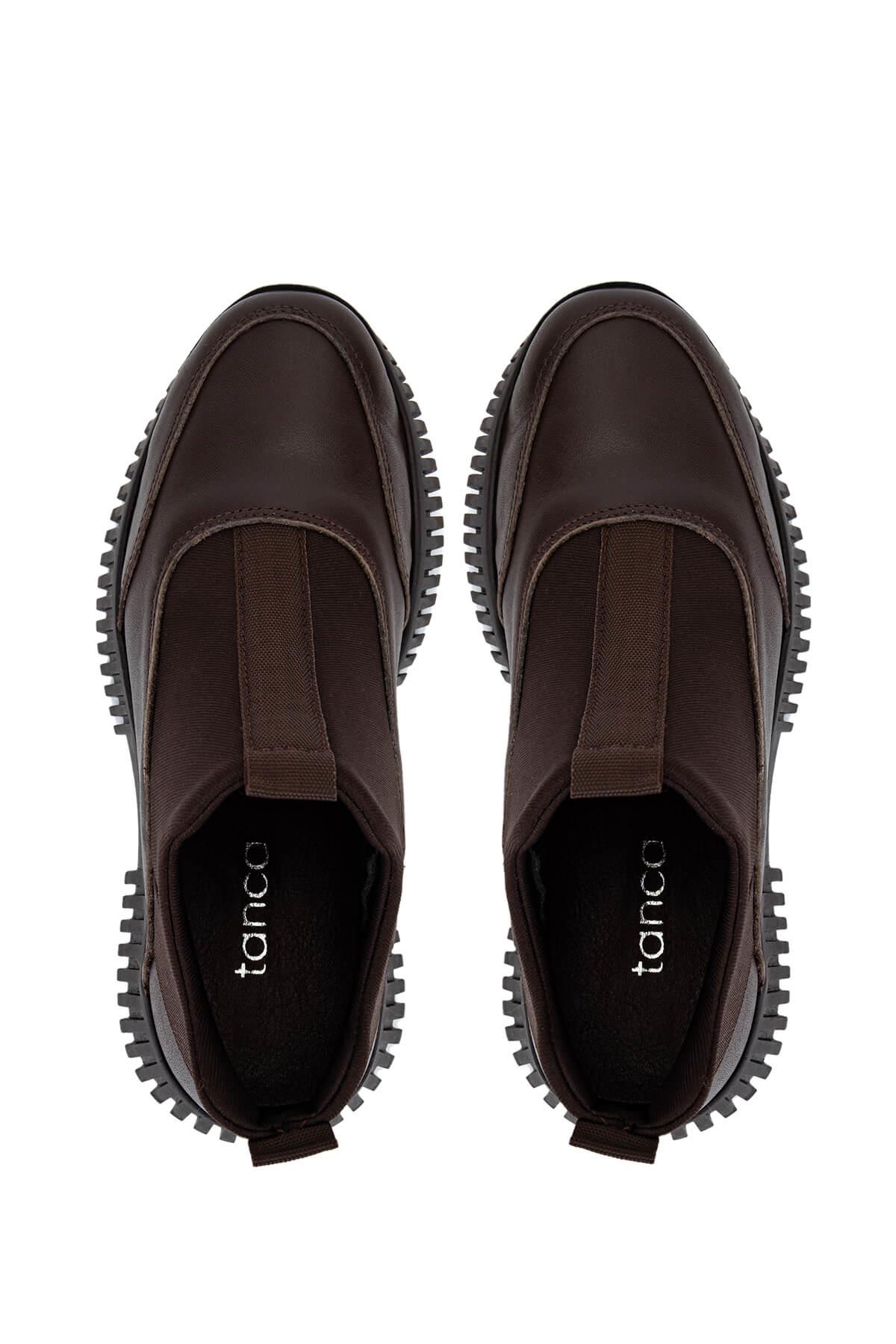 Tamer Tanca Kadın Hakiki Deri Kahverengi Casual Bot