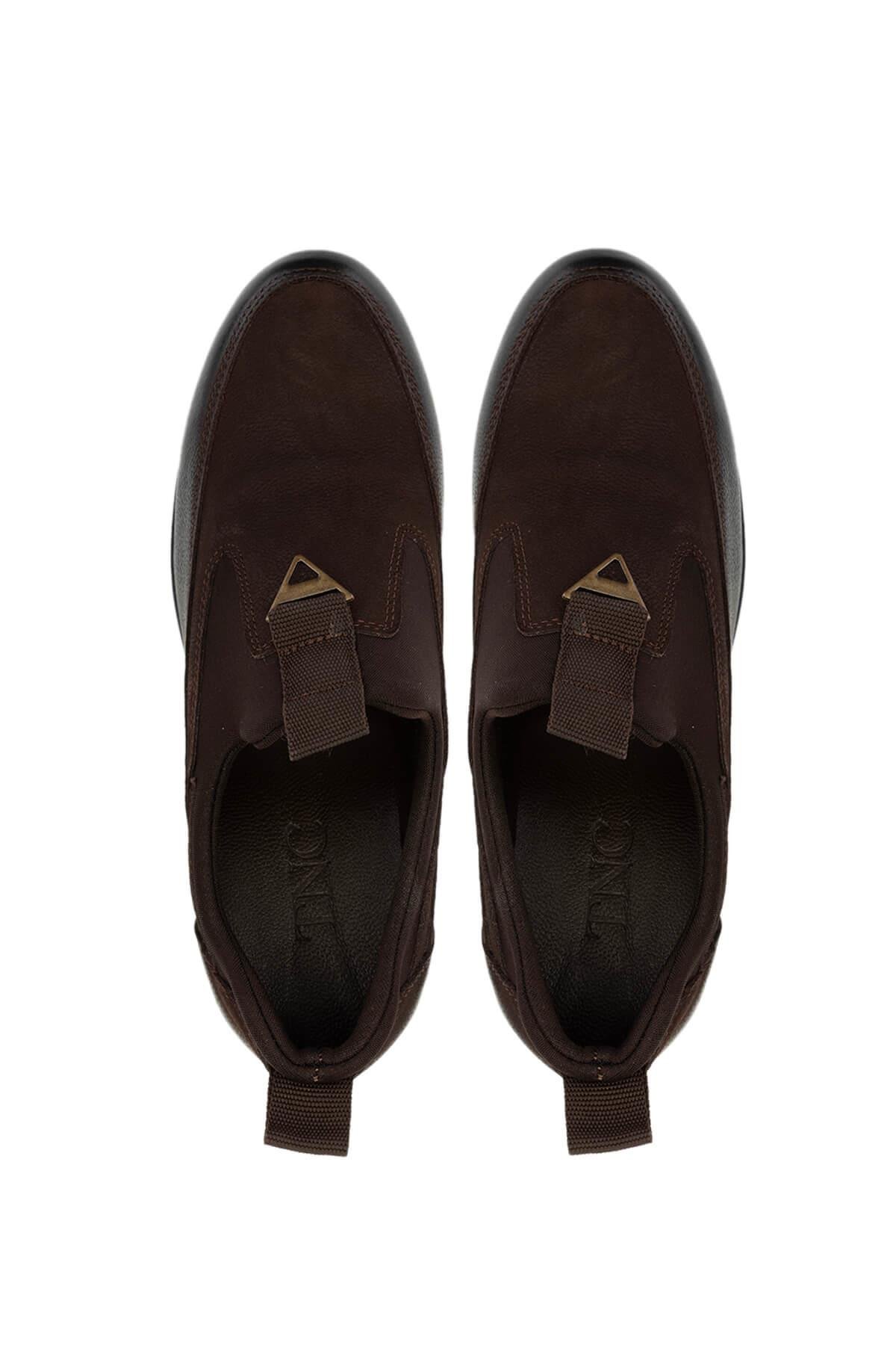 Tamer Tanca Kadın Hakiki Deri Kahverengi Nubuk Casual Ayakkabı