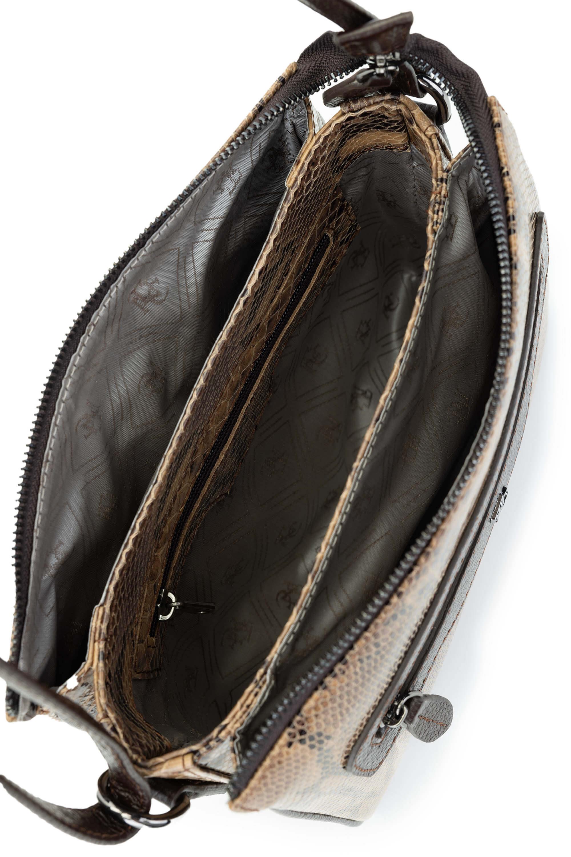 Tamer Tanca Kadın Hakiki Deri Kahverengi Omuz Çanta