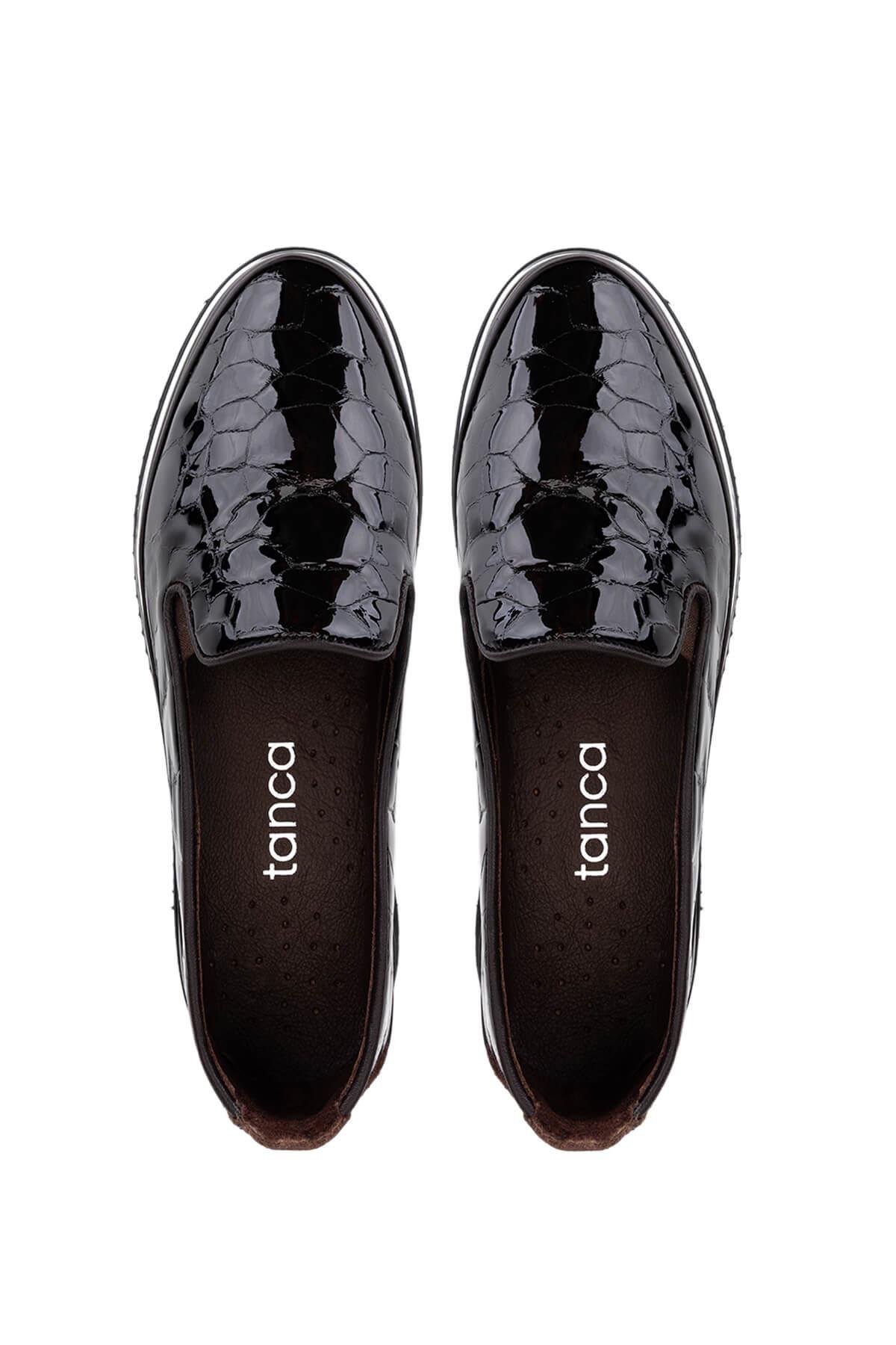 Tamer Tanca Kadın Hakiki Deri Kahverengi Comfort Ayakkabı