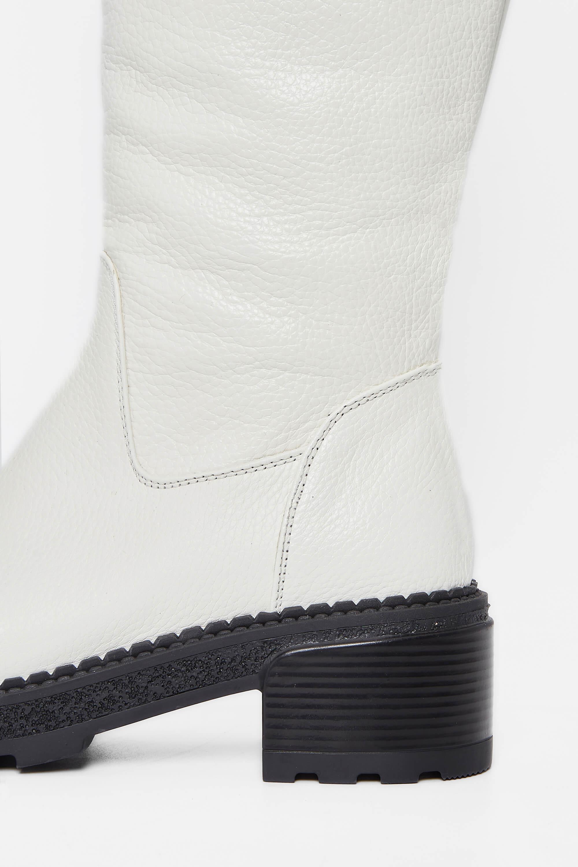 Tamer Tanca Kadın Hakiki Deri Kırık Beyaz Casual Çizme