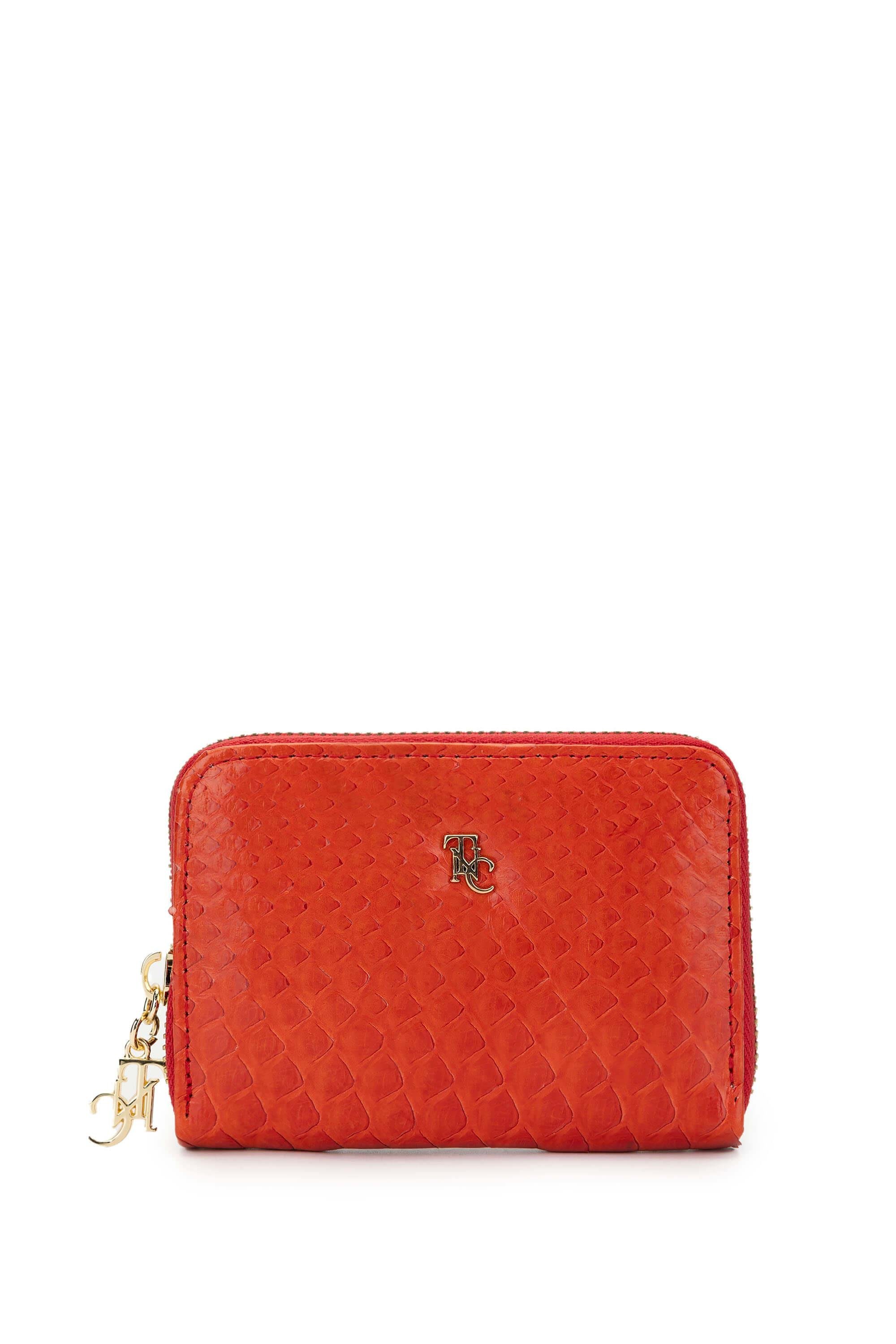 Tamer Tanca Kadın Hakiki Deri Kırmızı Günlük Cuzdan