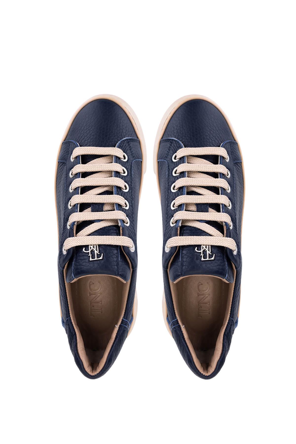 Tamer Tanca Kadın Hakiki Deri Lacivert Sneakers & Spor Ayakkabı