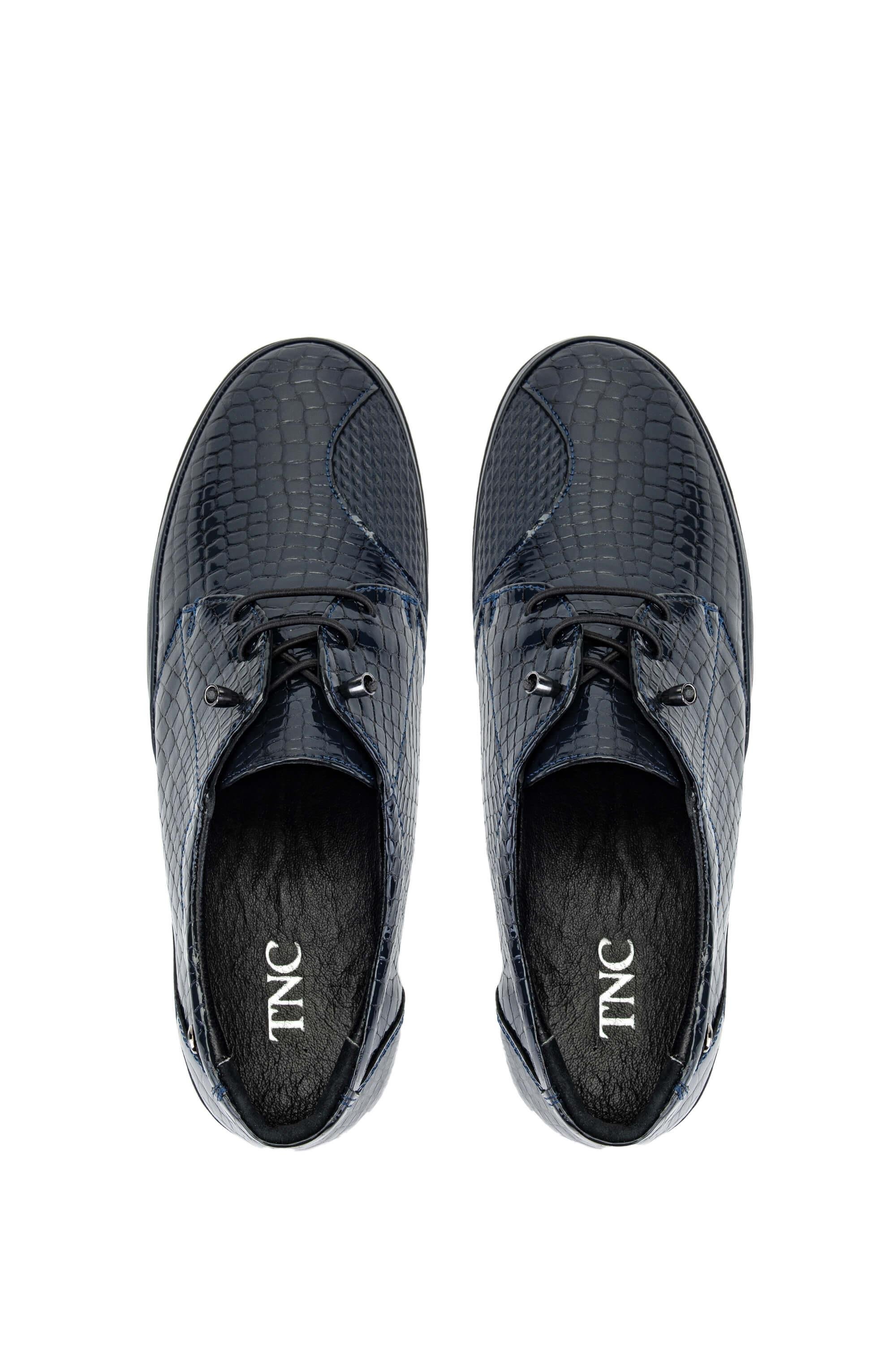 Tamer Tanca Kadın Hakiki Deri Lacivert Casual Ayakkabı