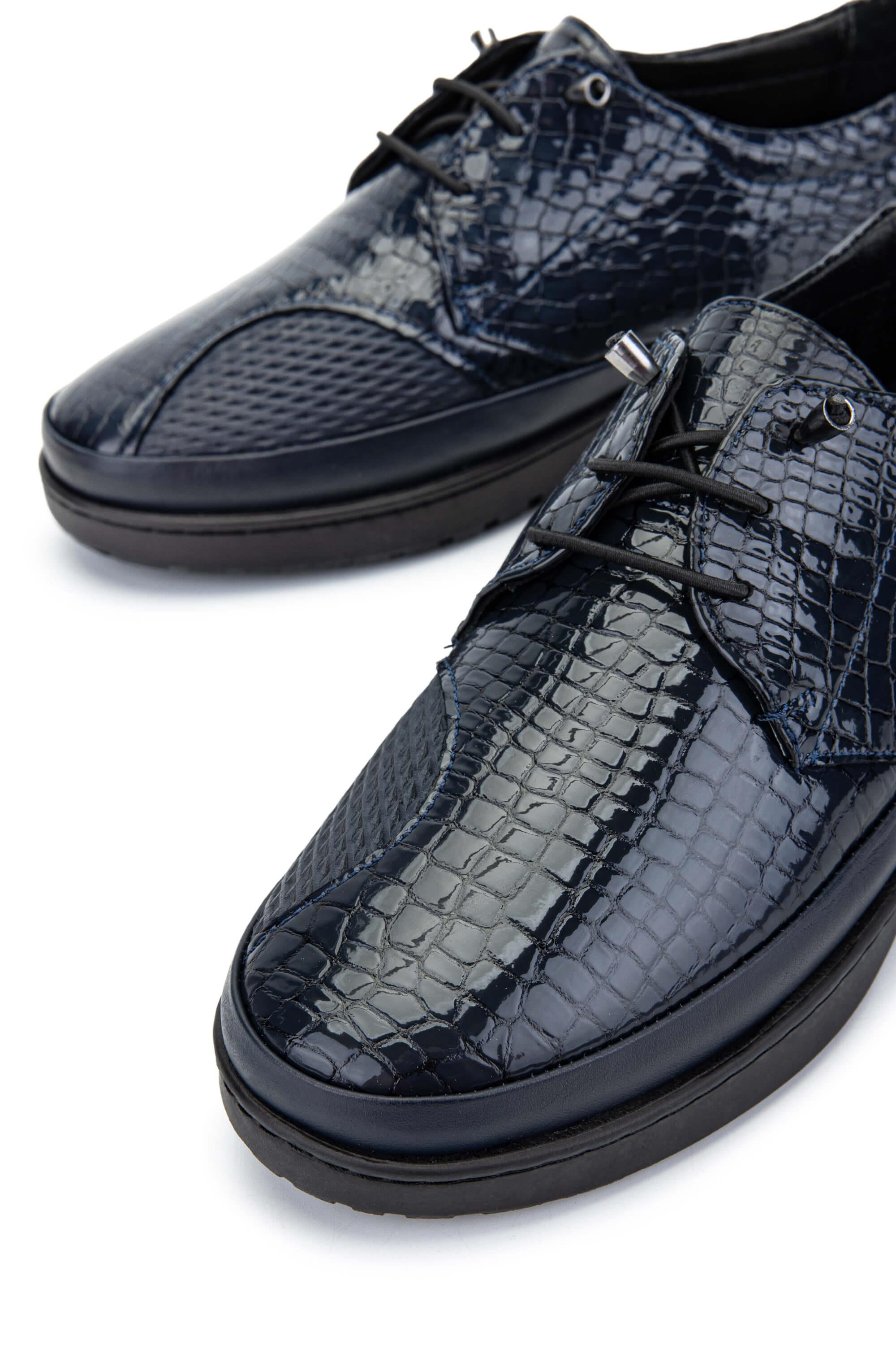 Tamer Tanca Kadın Hakiki Deri Lacivert Casual Ayakkabı