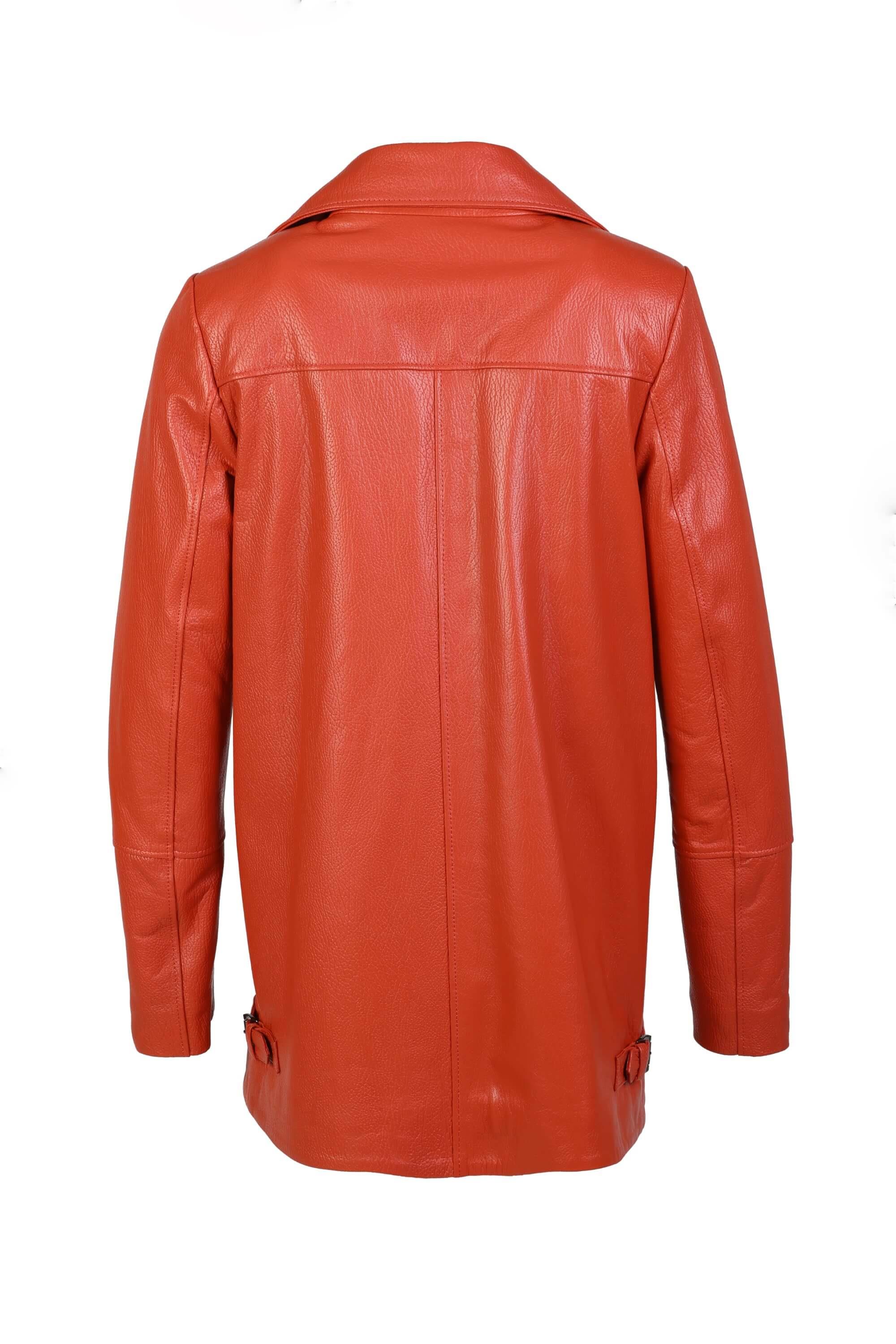 Tamer Tanca Kadın Hakiki Deri Narçiçeği Deri Mont